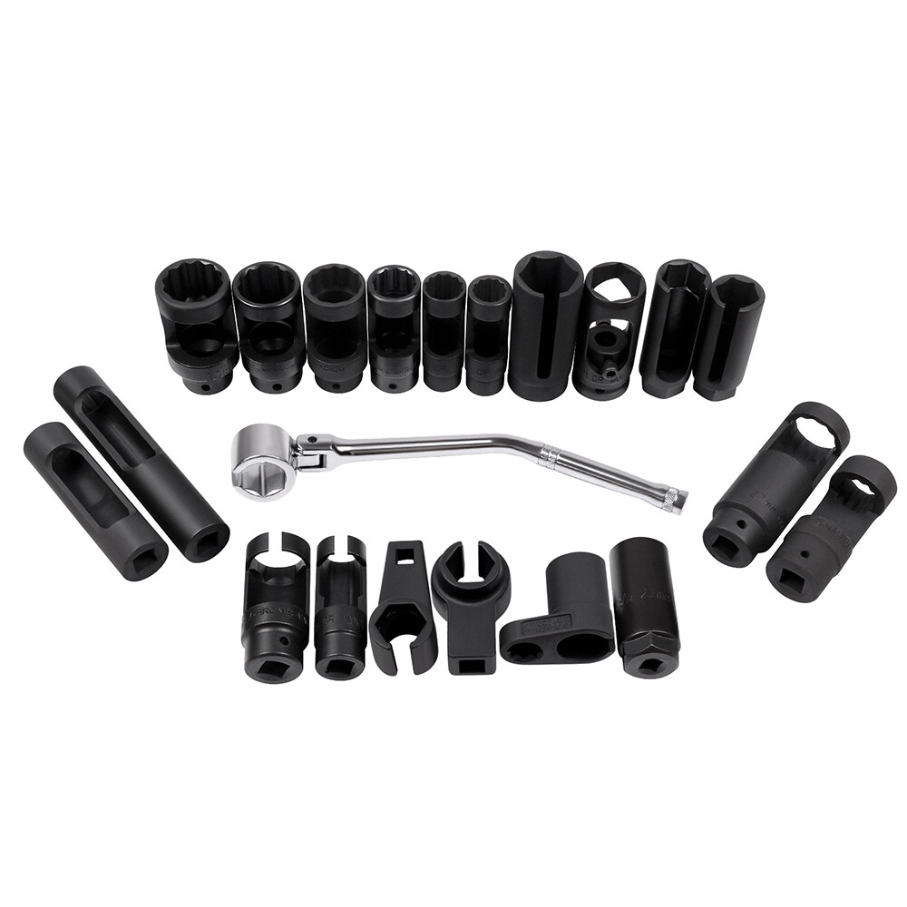 21Pc Oxygen Sensor CRV Sockets Automotive Vacuum Switch Sending Off Set Wrench