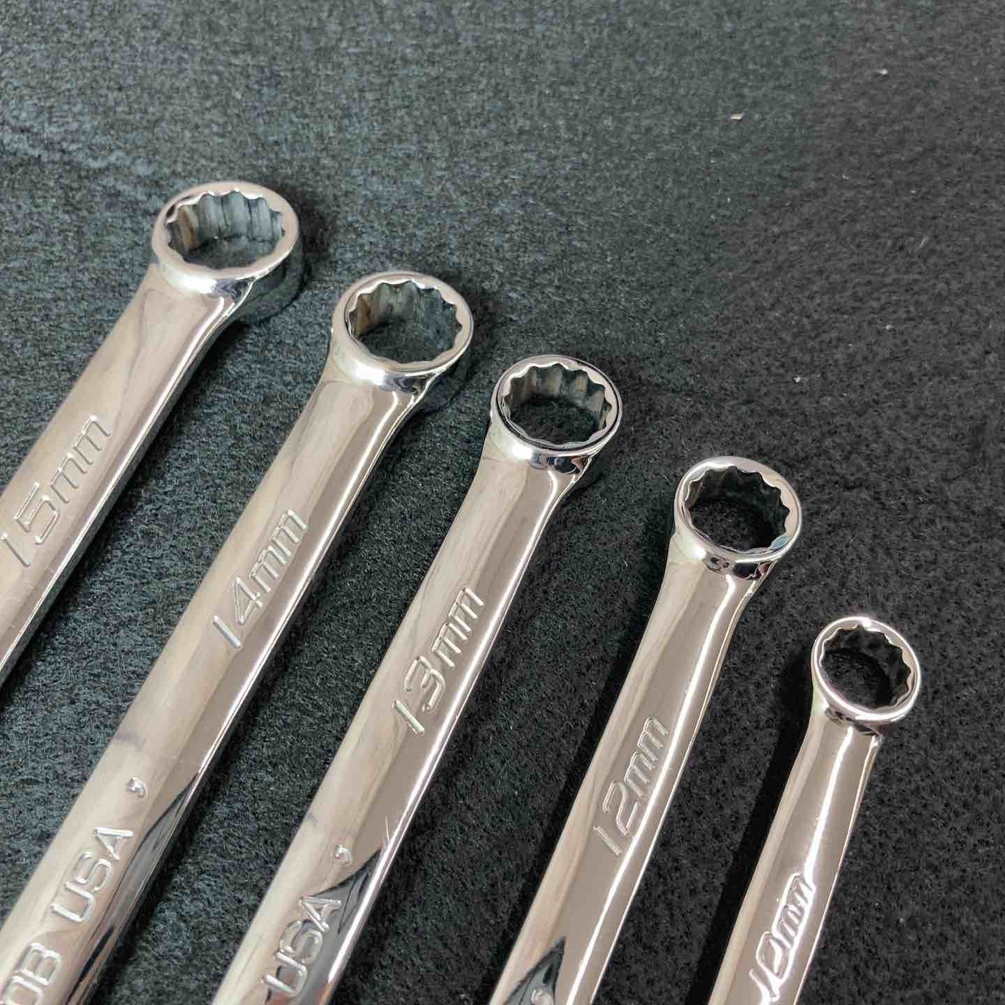 Snap On OEXM100B/120B/130B/140B/150B Frank Drive Combination Wrench 5-Piece Set