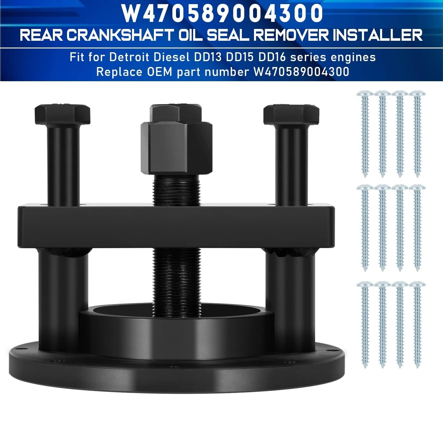 Rear Crankshaft Oil Seal Remover Installer Tool Kit for Detroit DD13 15 16
