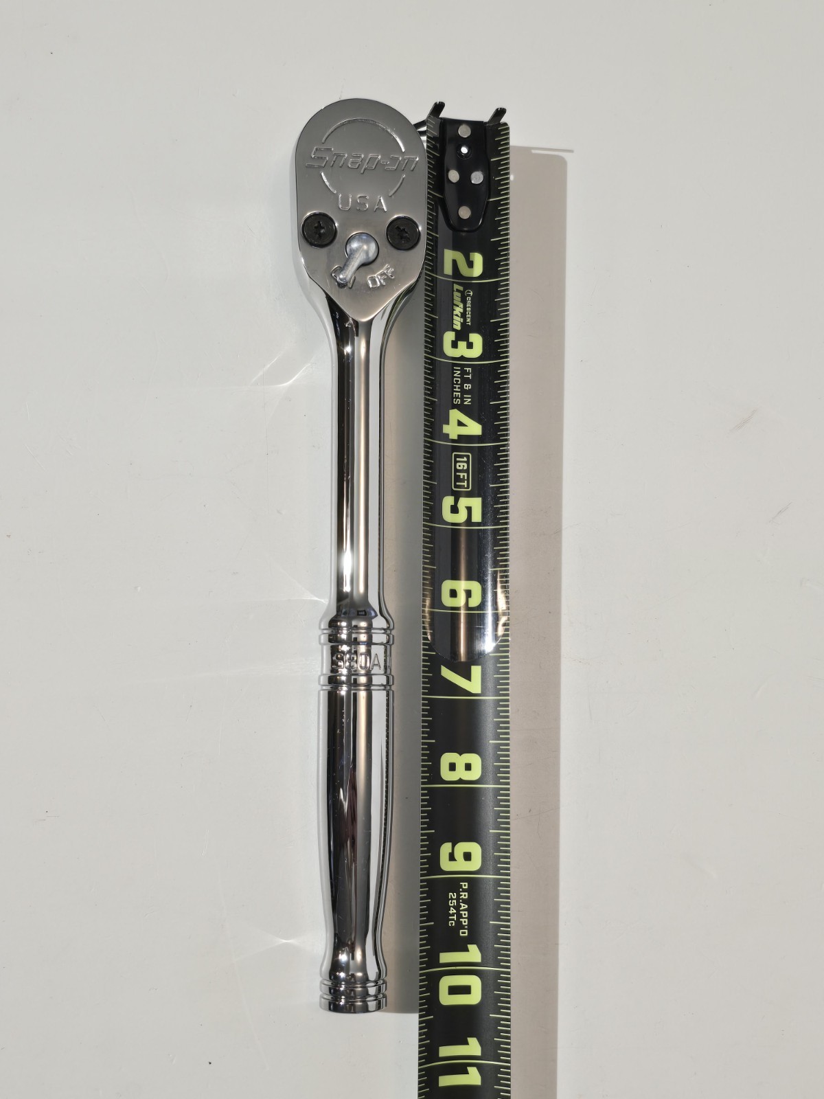 Snap-on Tools USA NEW STYLE 1/2″ Drive Dual 80 Tooth Chrome Handle Ratchet S80A