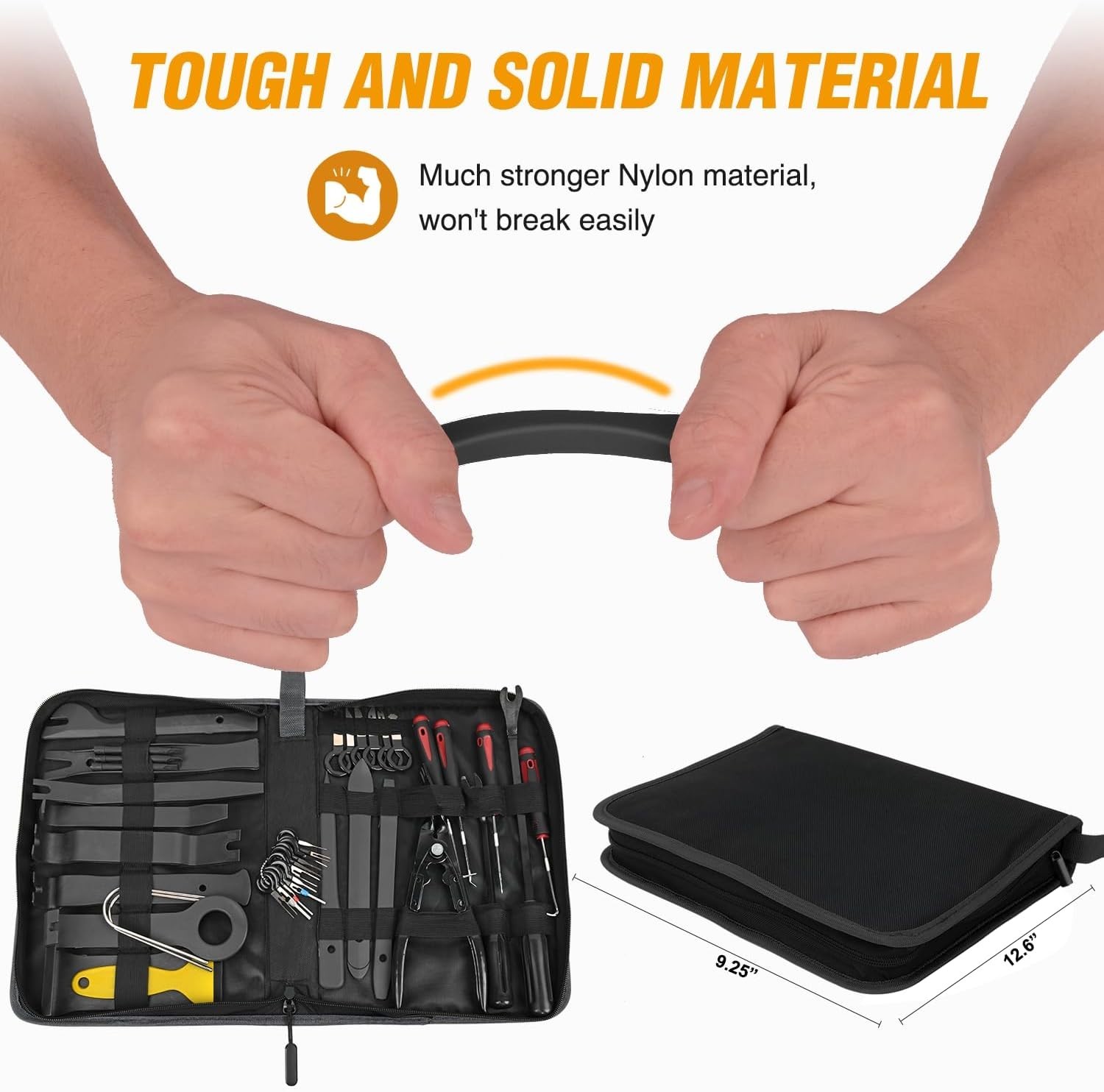 Comprehensive 330-Pcs Automotive Trim Removal Tool Set with Portable Carry Bag