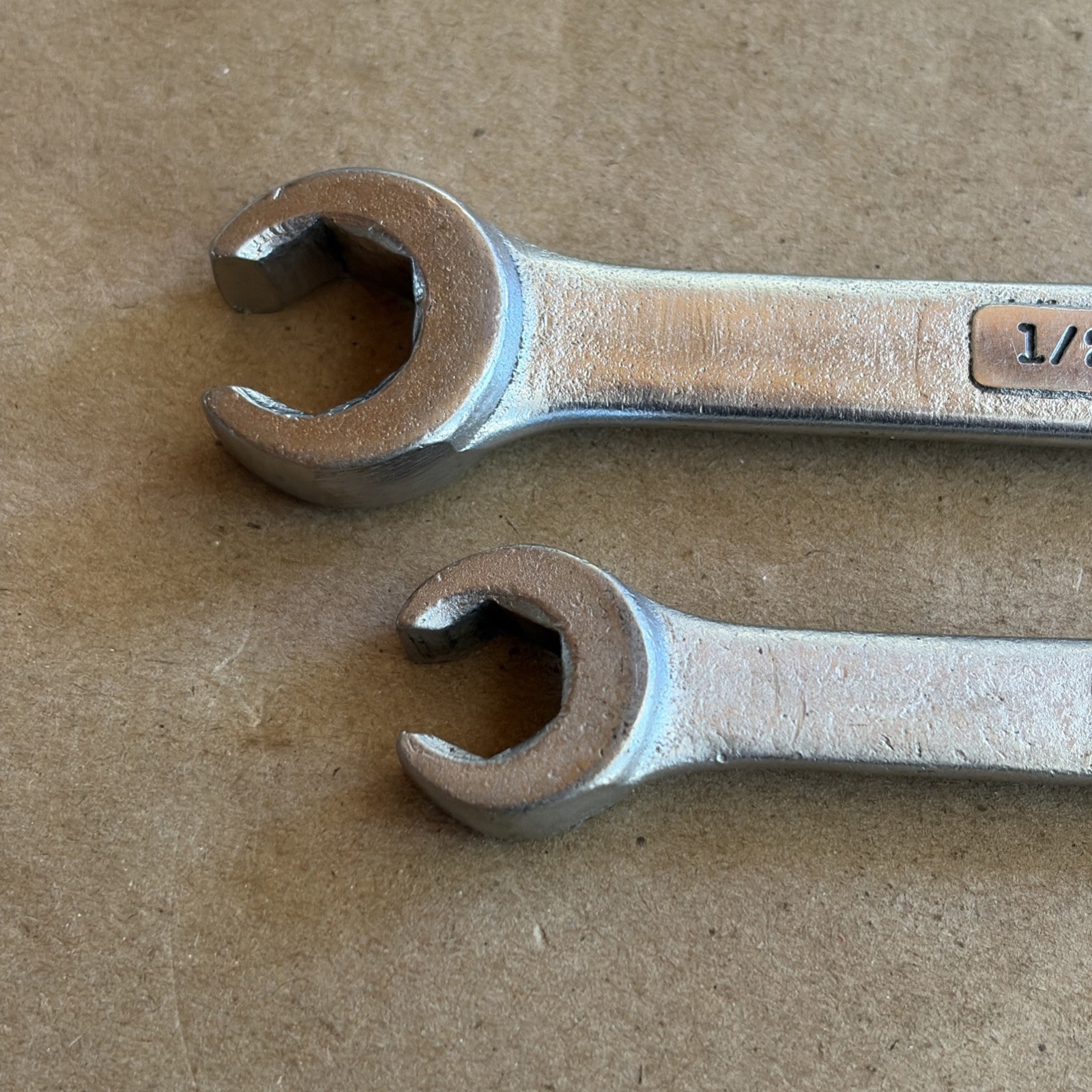 2 Vtg. Craftsman -V- Double End Flare Nut Line Wrench 3/8″ x 7/16″ 1/2″ x 9/16″
