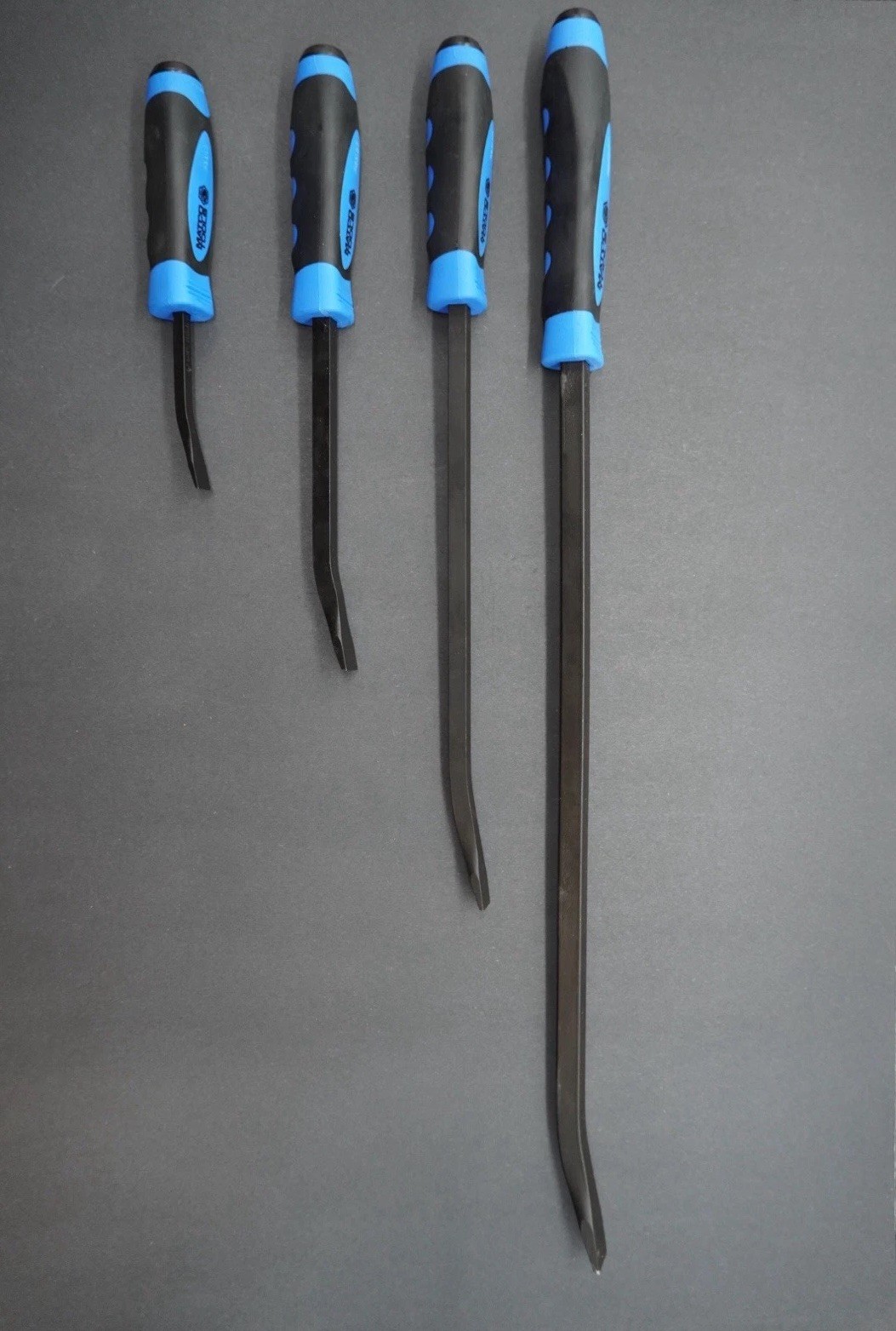 Matco Tools Pry Bar Set 4- Piece Curved Tip Strike Handle (Blue) PBSB4C No Tray