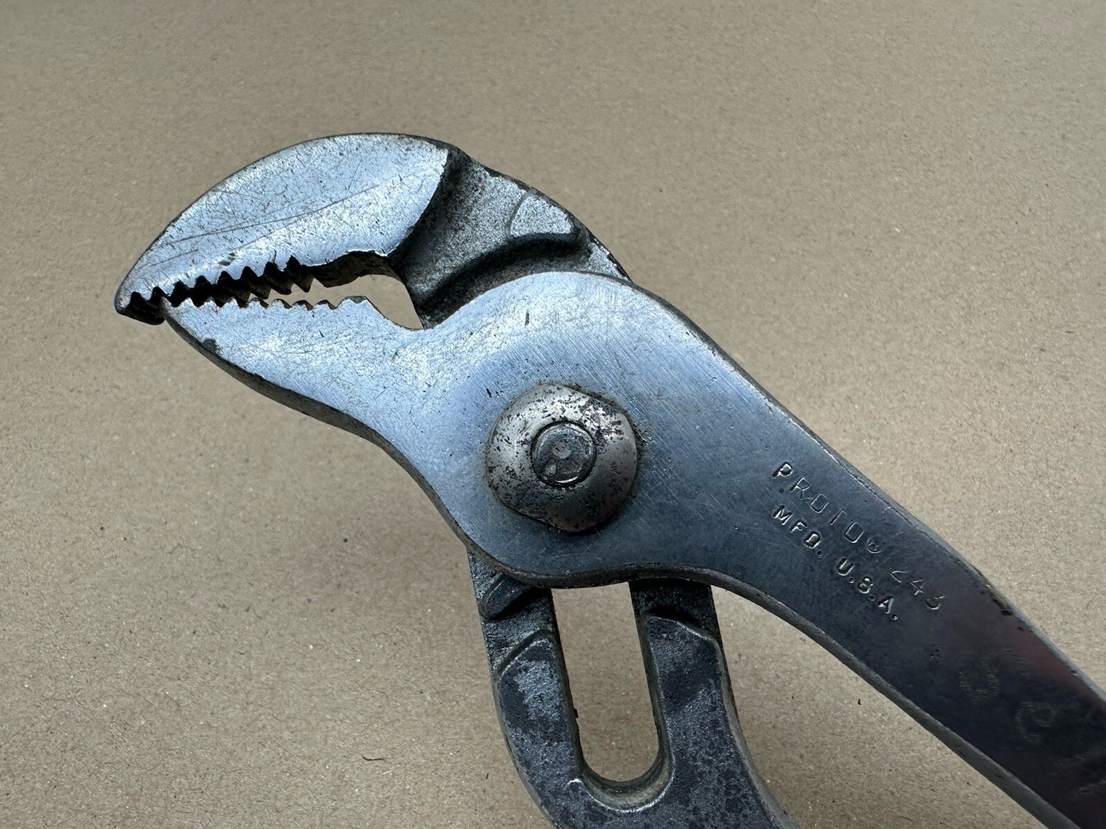 Vintage Proto Tools 243 Made In USA 10″ Tongue & Groove Slip Joint Pliers