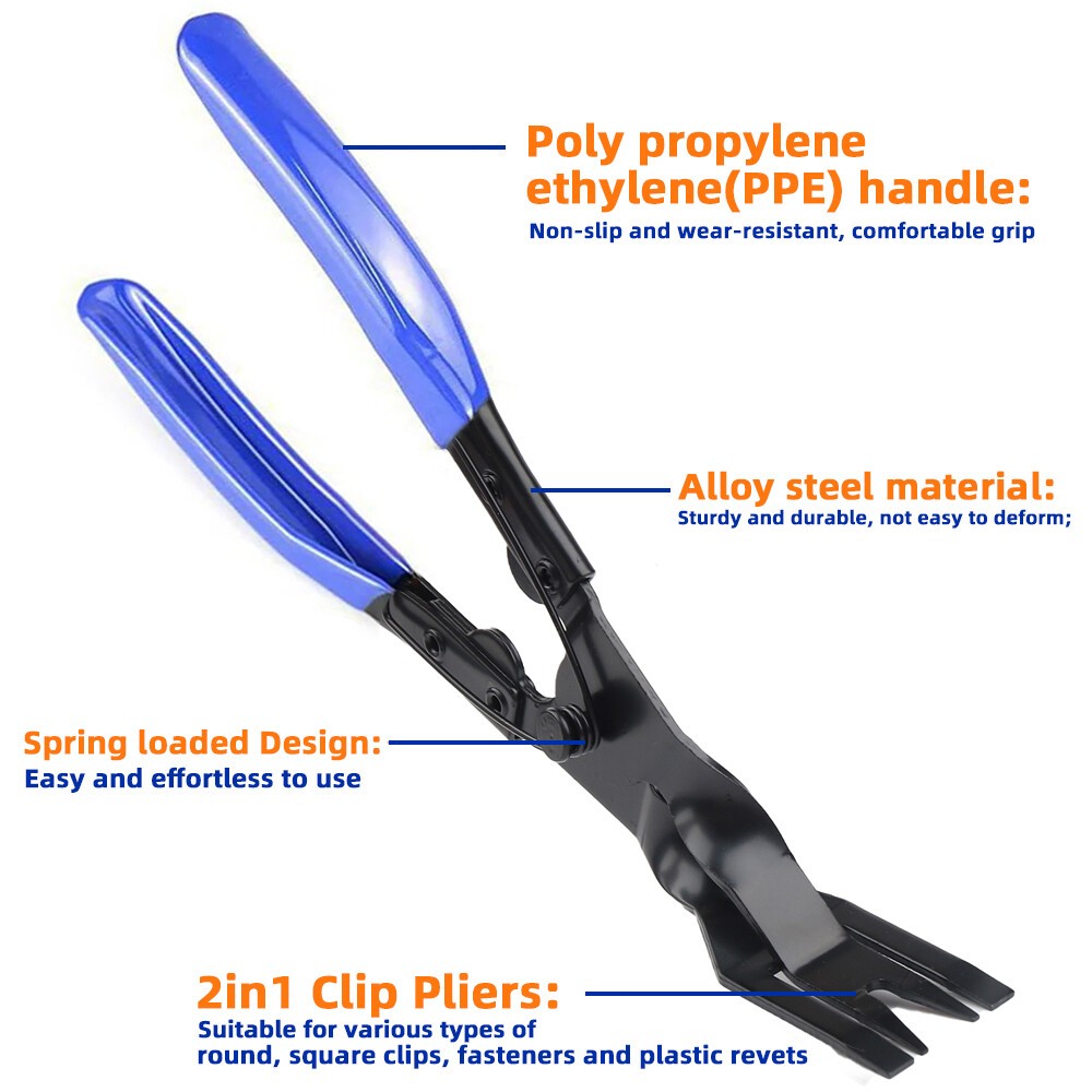 3pcs Auto Removal Pliers Fastener Install Retainer Clips Clamps Disassembly Tool