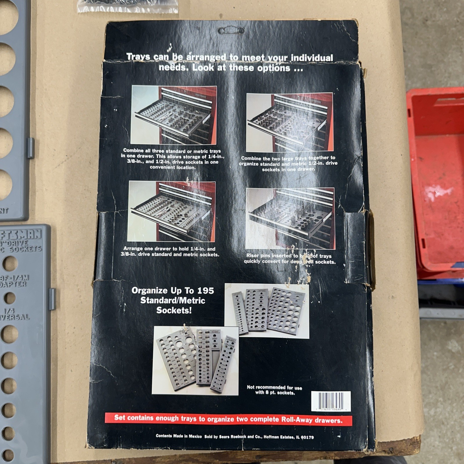 NOS* Vintage Craftsman 65172 Socket Organizer Set