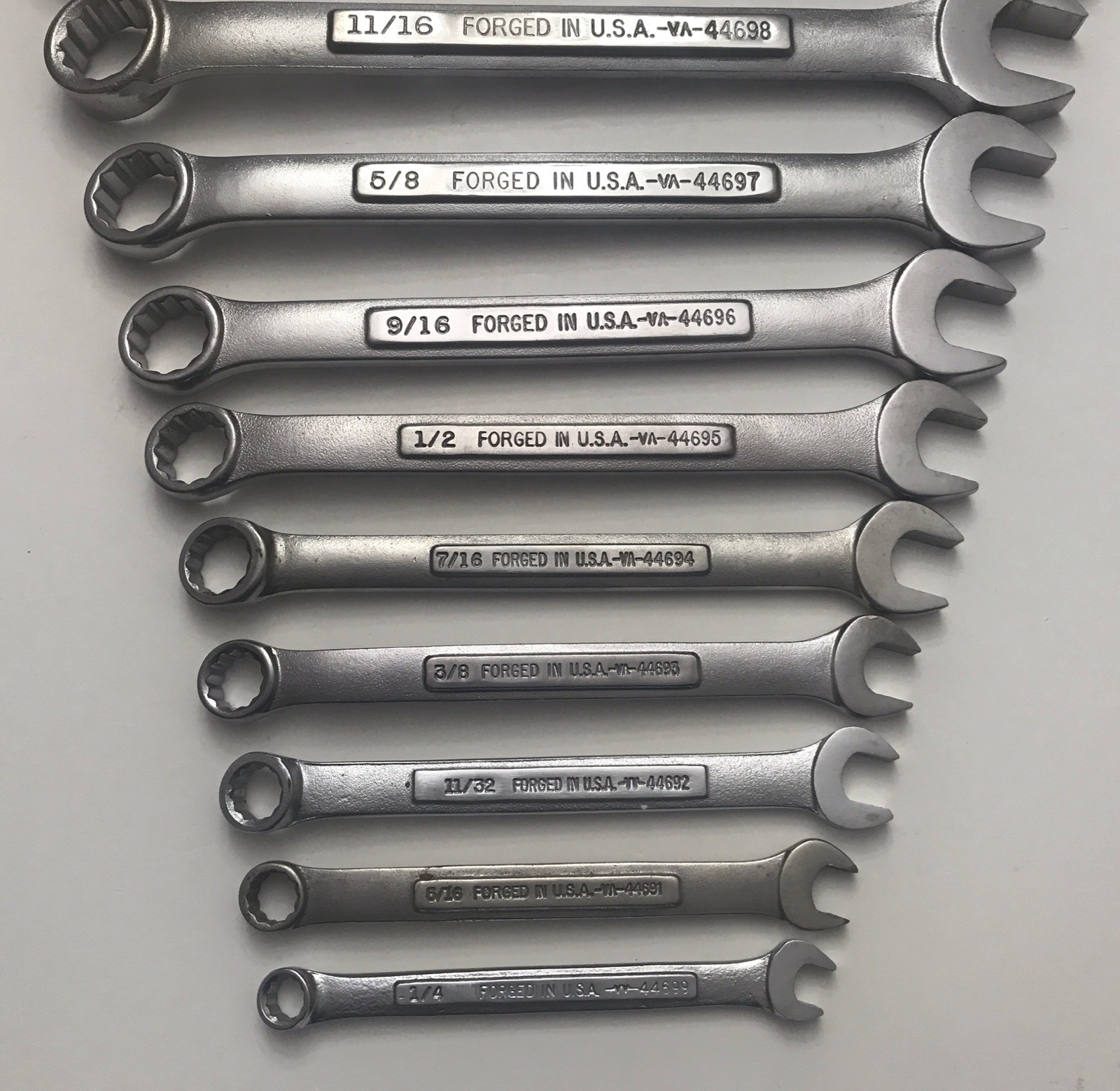 VTG Craftsman 14 Piece SAE 12pt Combination Wrench Set, 1/4″-1” V-VV-VA Series