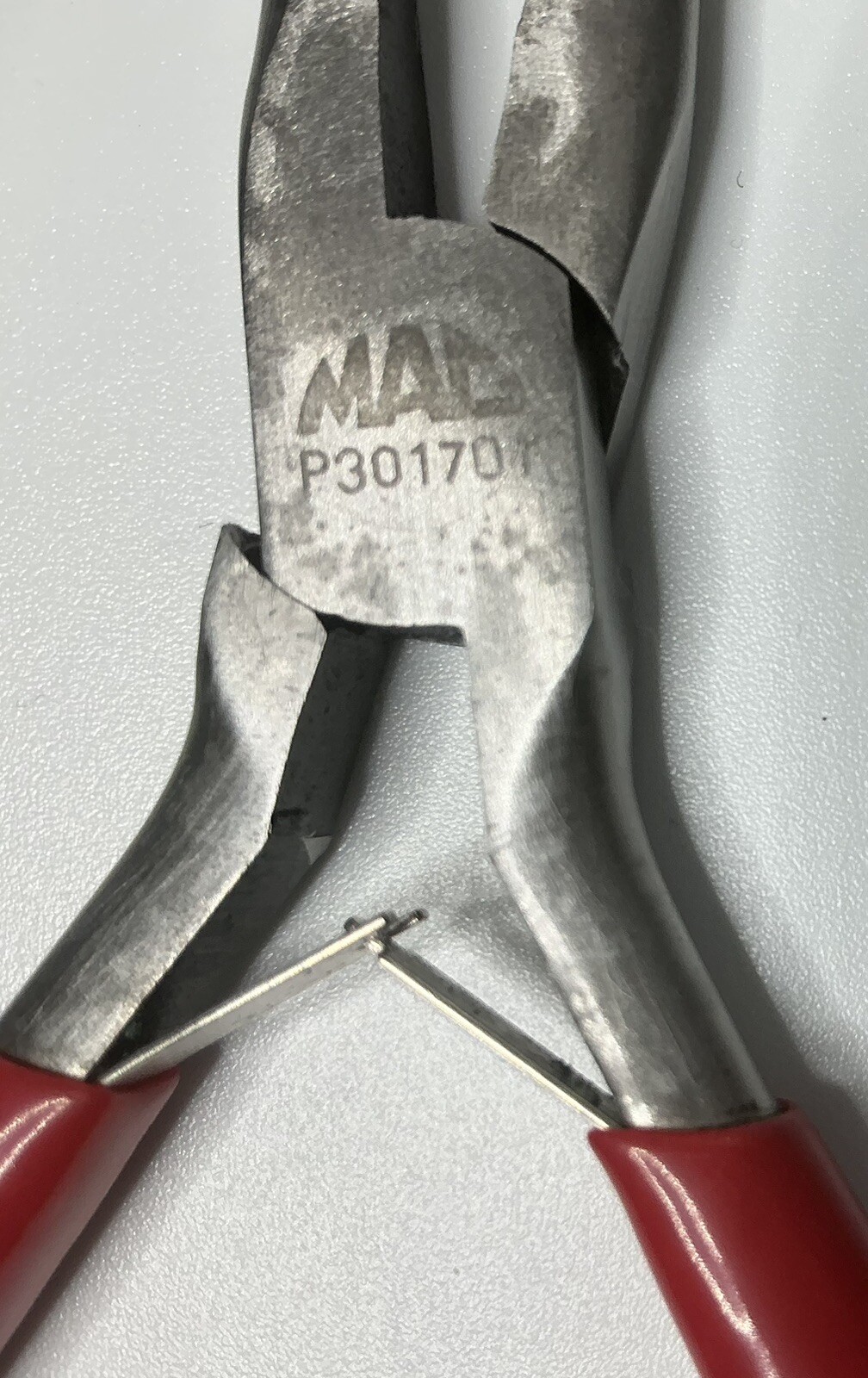 MAC Tools Mini Precision Pliers Red Soft Grip Handles Details in Description