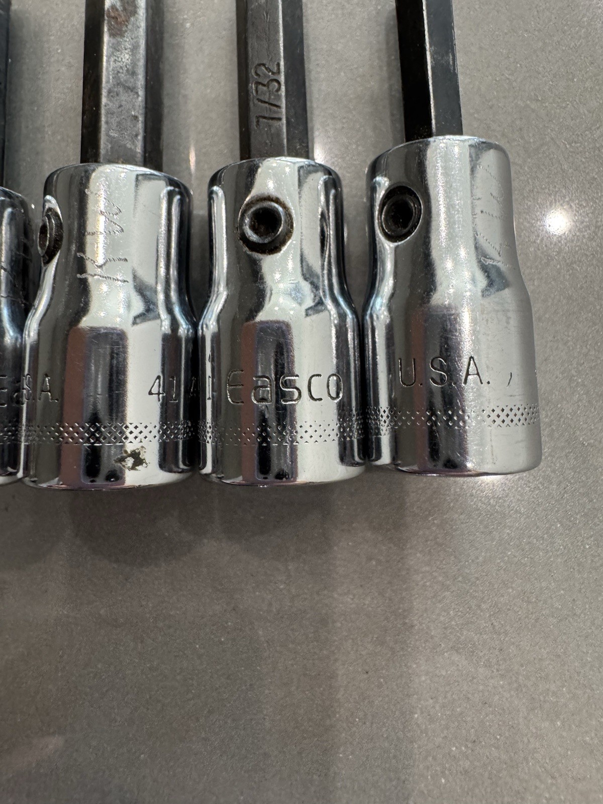 5PC EASCO 1/4″ DRIVE HEX SOCKET SET SAE