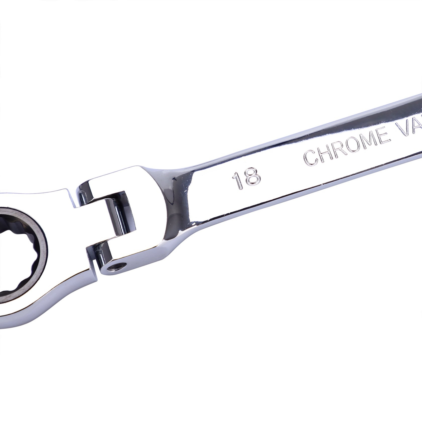 6 PC Double Box End Ratcheting Wrench Flex-Head Extra Long Spanner Set Metric US