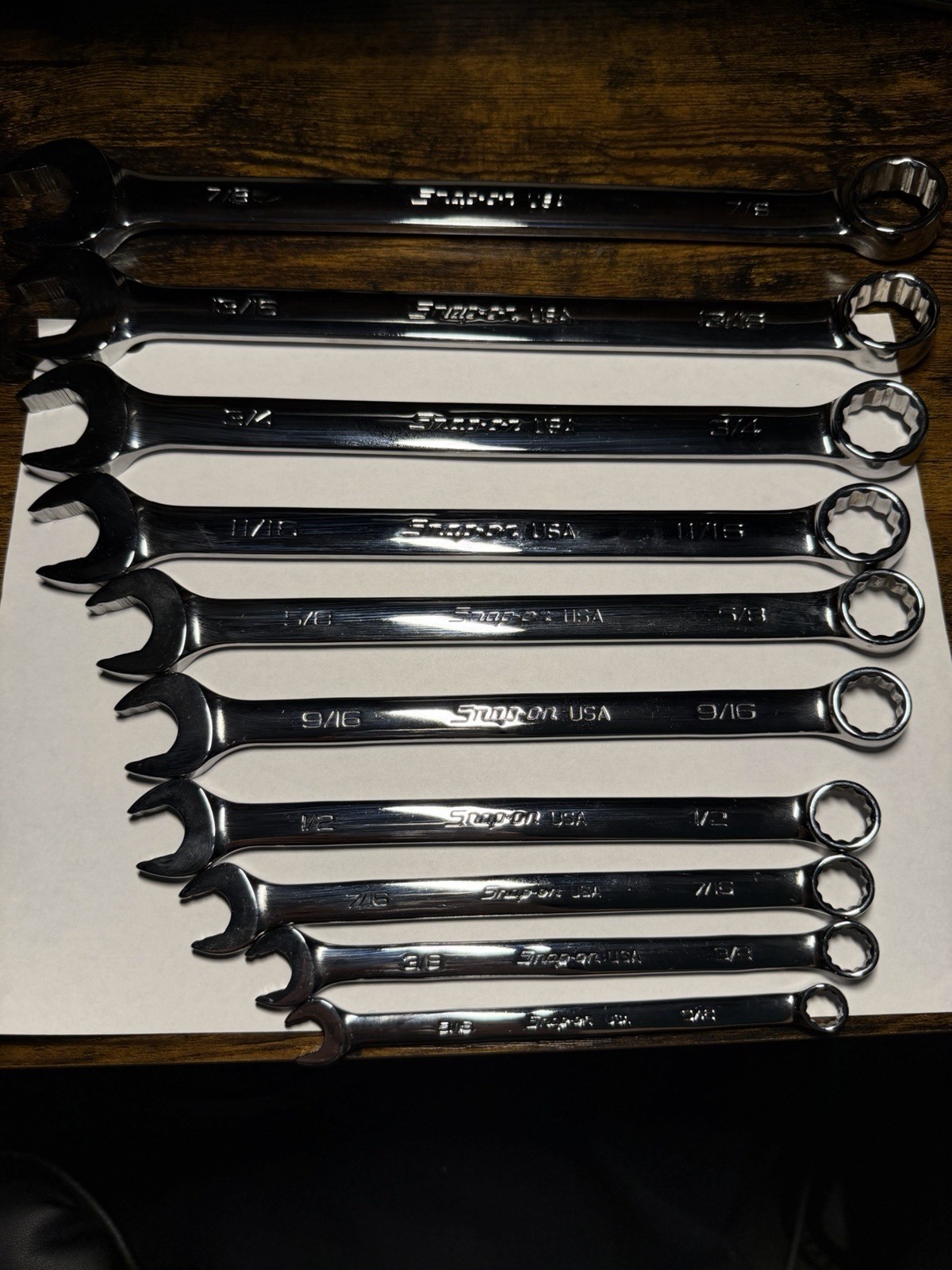 Snap-on Tools USA NEW 10pc 12 Point Flank Drive PLUS Combo Wrench Set SOEX710