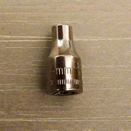 Craftsman USA 4mm Socket 6 Point 1/4″ Drive Inverted G2 43505