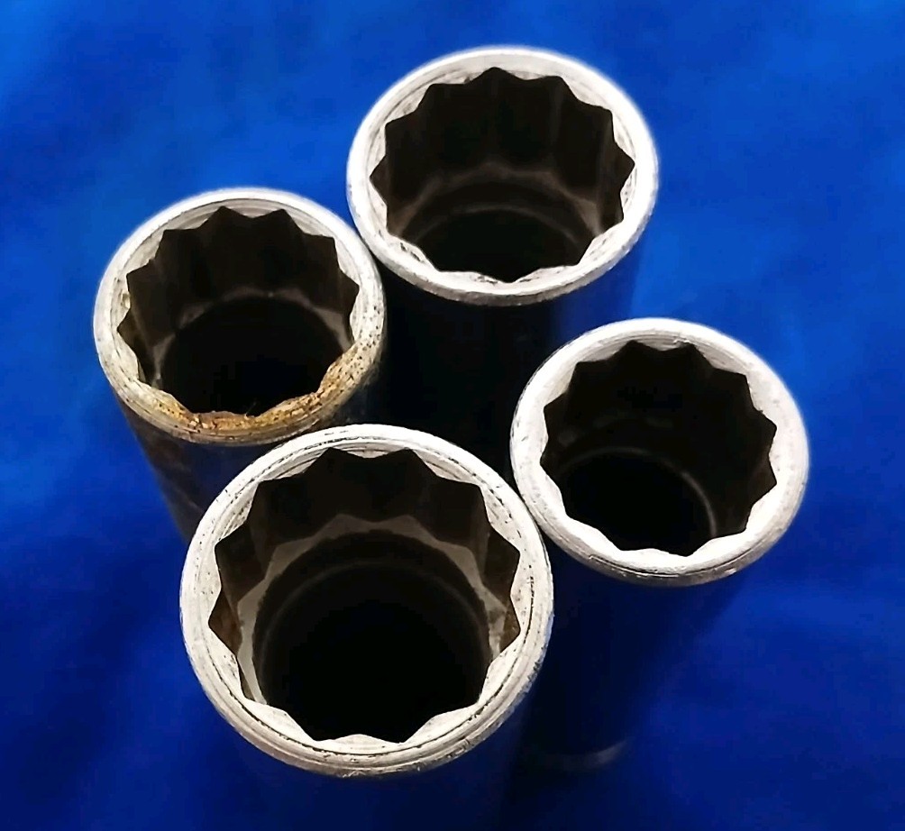 Snap On Deep Socket Lot Of 4 S-201 S-261 S-241 S-221
