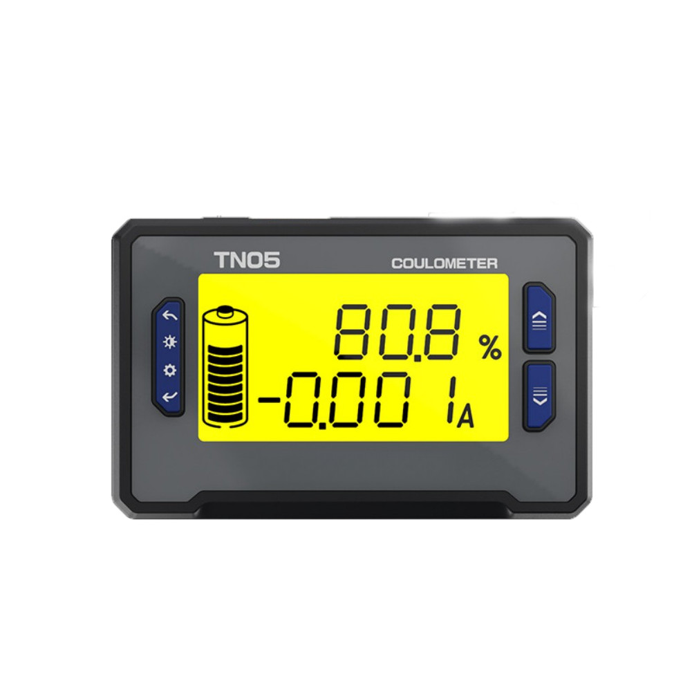 Black Grey Coulomb Meter Voltage Power Monitor Current Resolution 0.001A