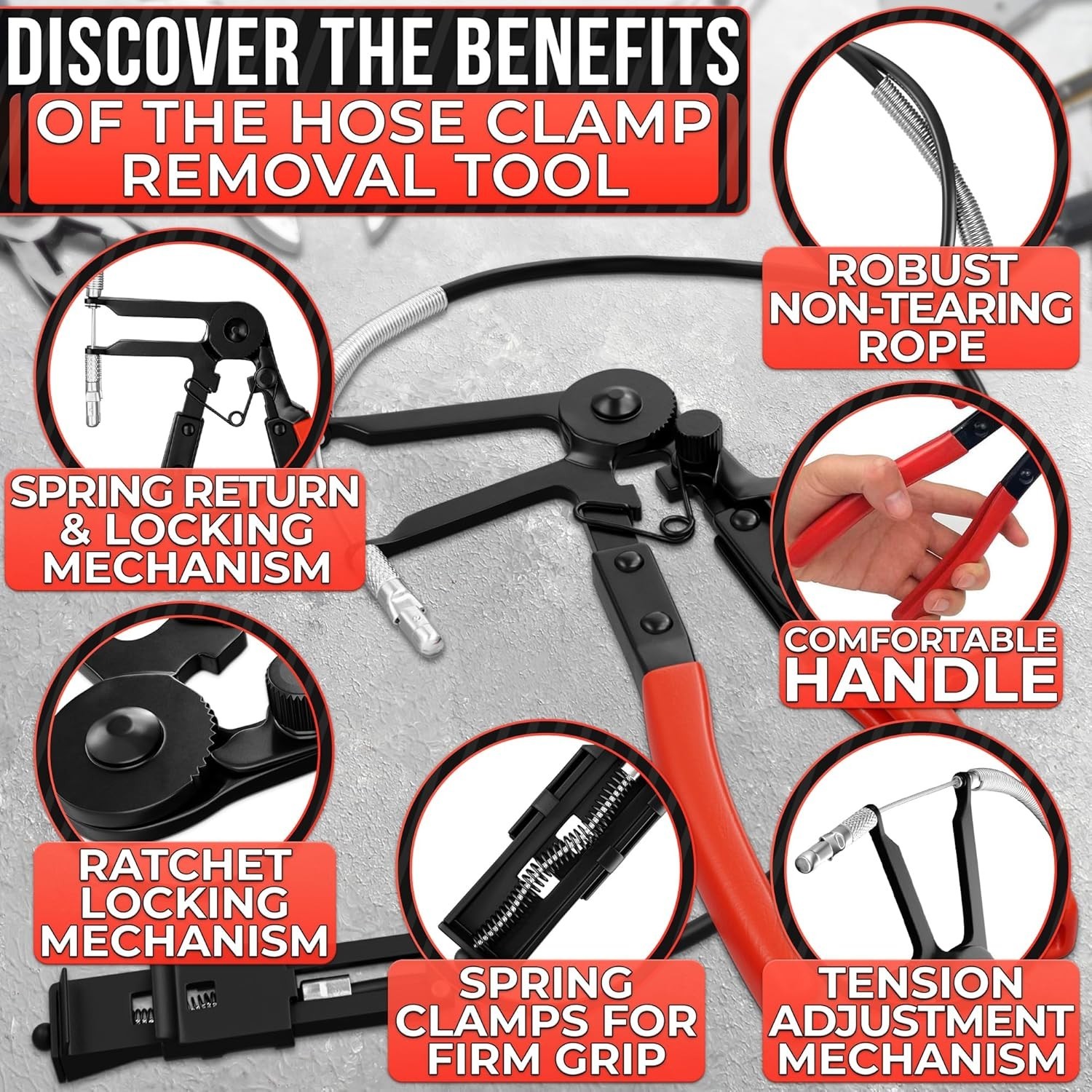 Corrosion-Resistant Hose Clamp Pliers – Effortless Removal and Installation Tool