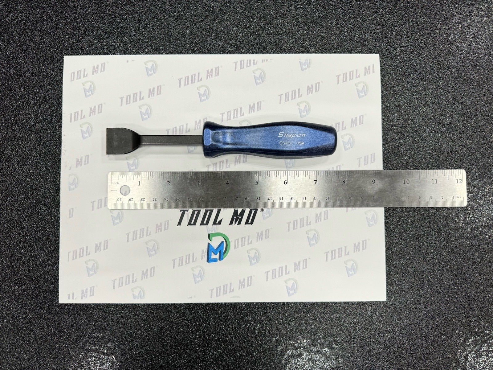 Snap-on Tools USA NEW METALLIC BLUE Hard Handle 8″ Rigid Carbon Scraper CSA8CMB