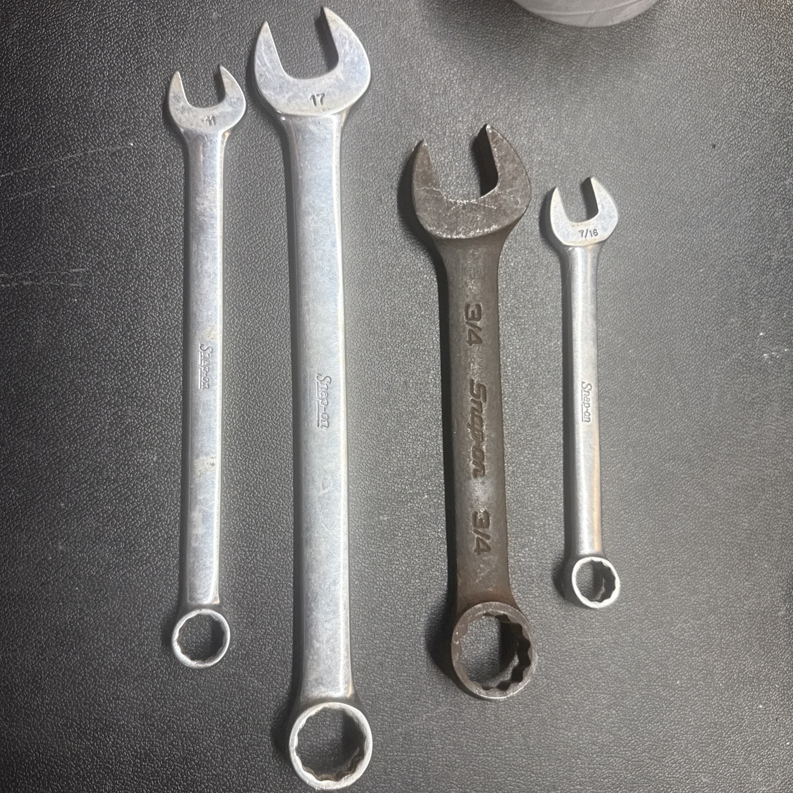 Snap-on 12 Point Combination Wrenches OEXM & GOEX Series 4 Piece USA MIXED LOT