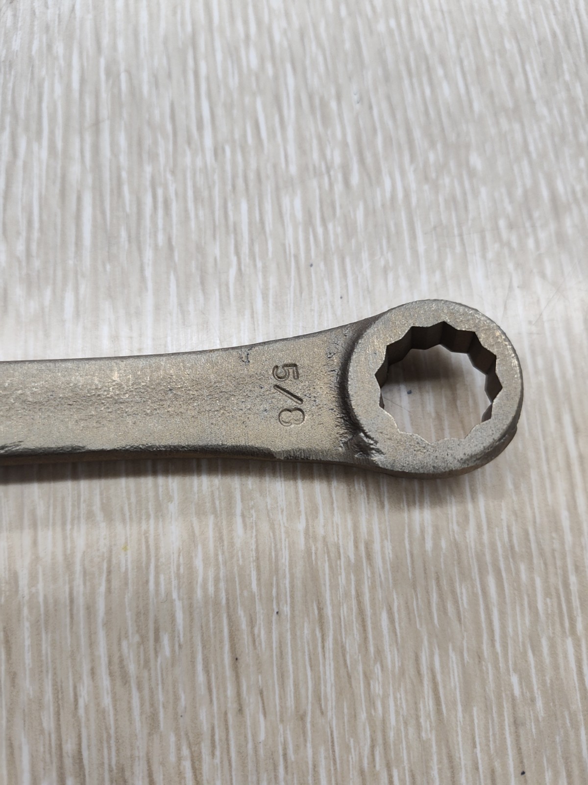 AMPCO W-3150 Box End Wrench: Natural, 9/16 in_5/8 in Head Size