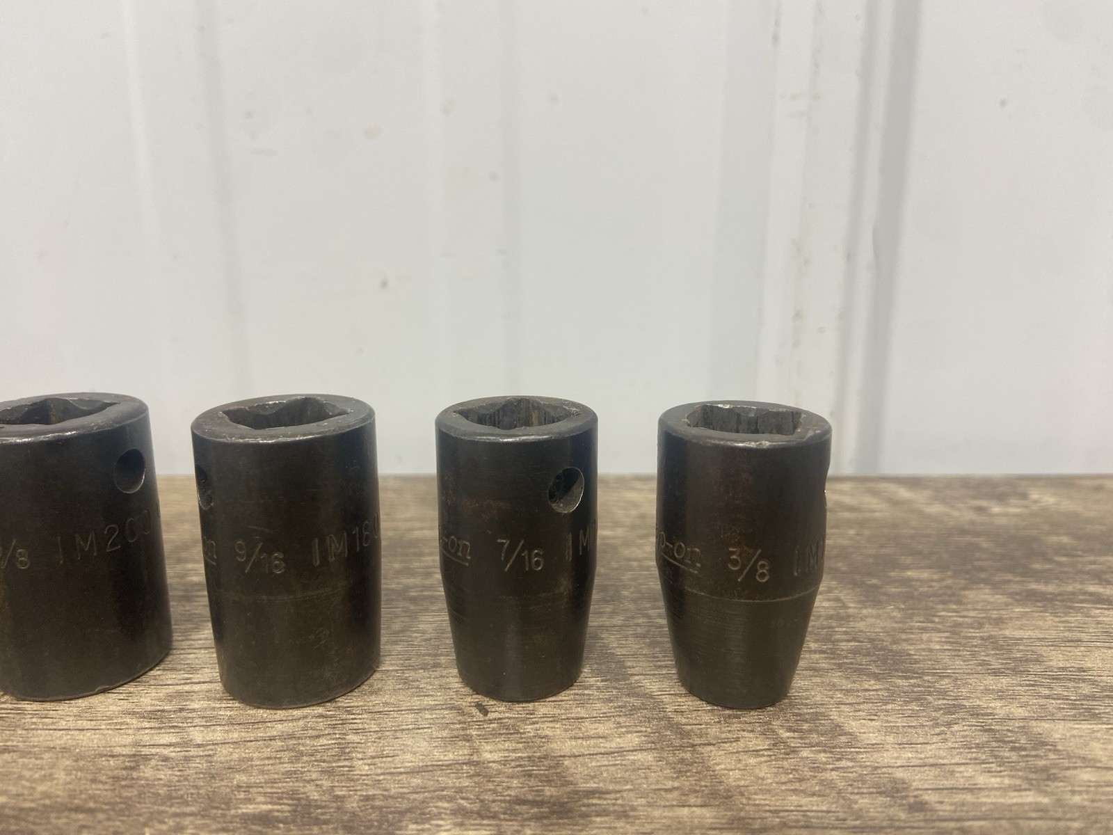 Snap-on SET 9 pc 6 point 1/2″ Dr IM320-IM120A Shallow Impact Socket Set