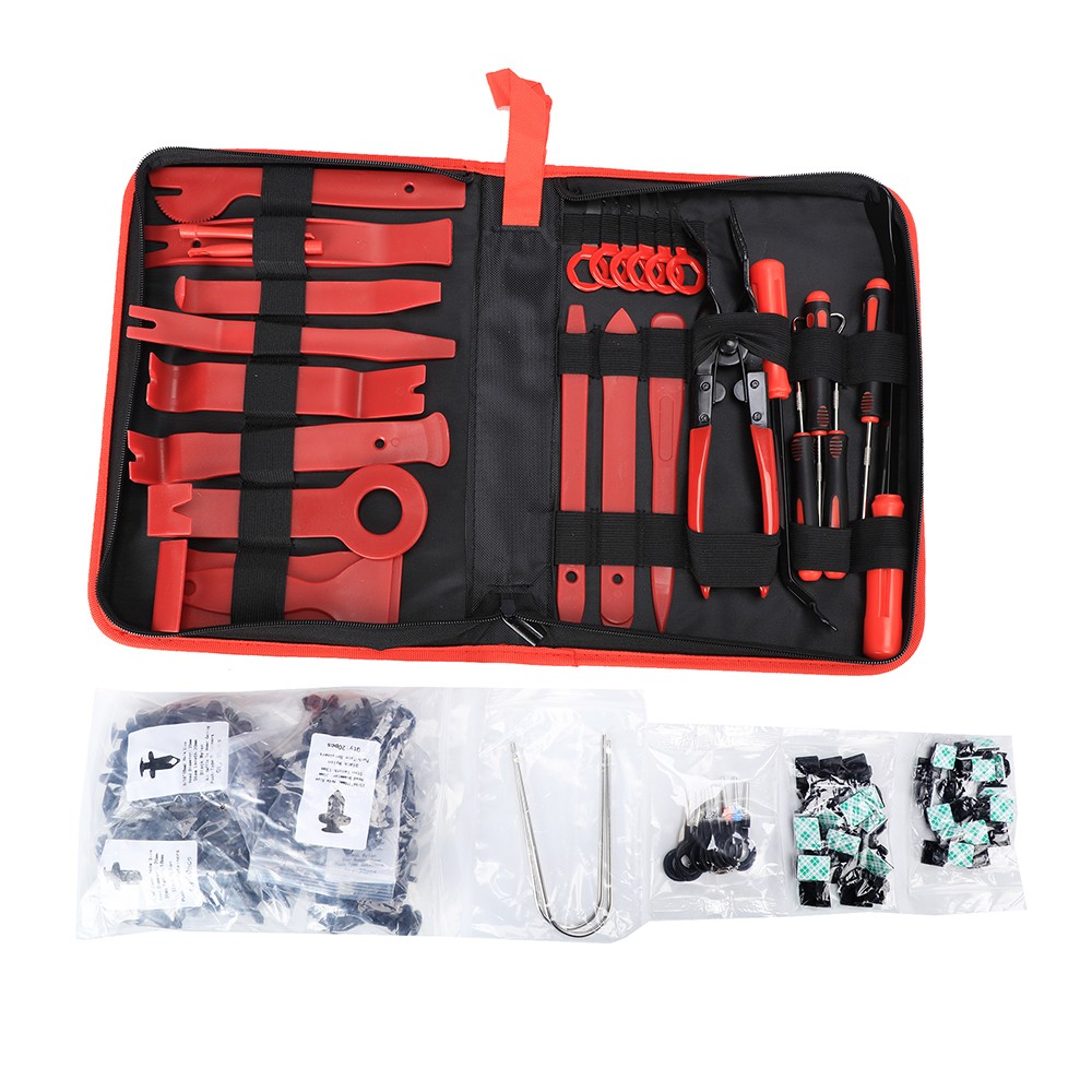 Car Trim Removal Tool Set Hand Tools Pry Bar Panel Door Interior Clip Kit
