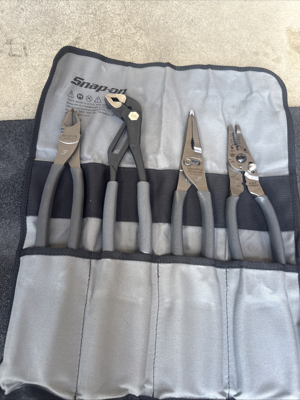 For Snap On 4pc Plier Set ( 388ACF + PWCS9AF + LN47ACF + AWPBX10) PL4TGKB1DT