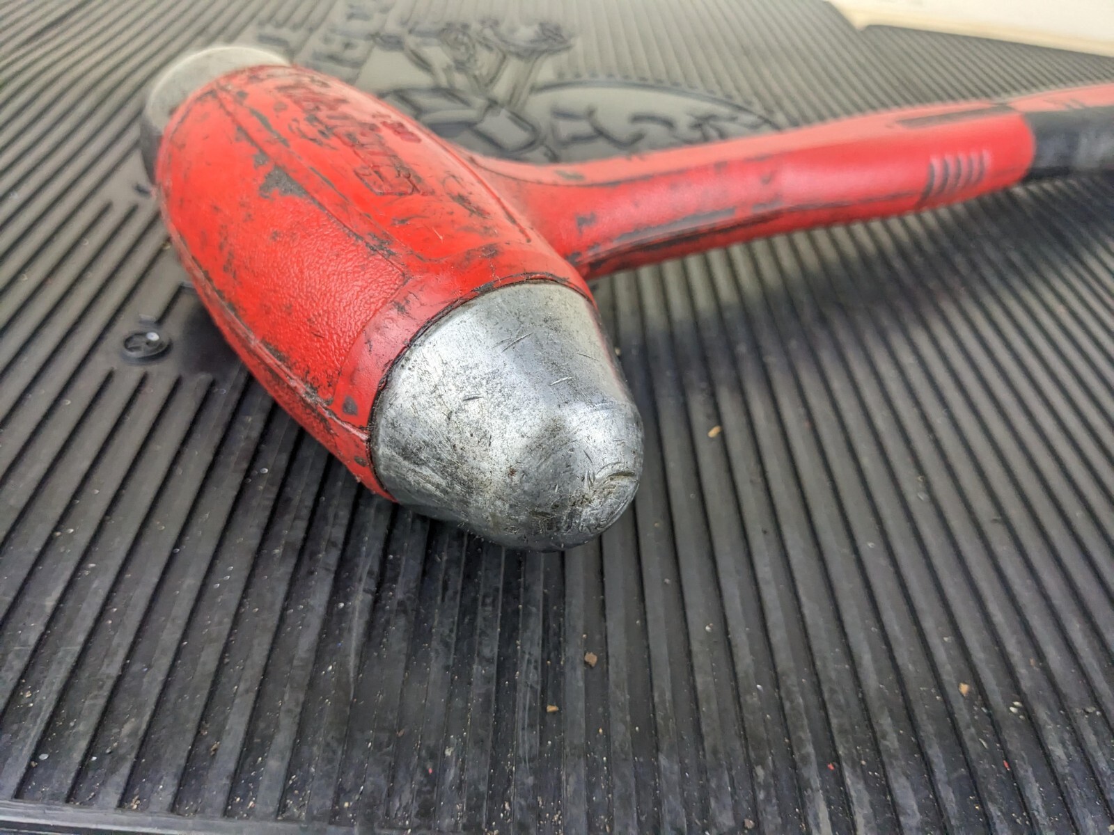 #bc022 Snap On HBBD40 RED 40 oz Ball Peen Soft Grip Dead Blow Hammer