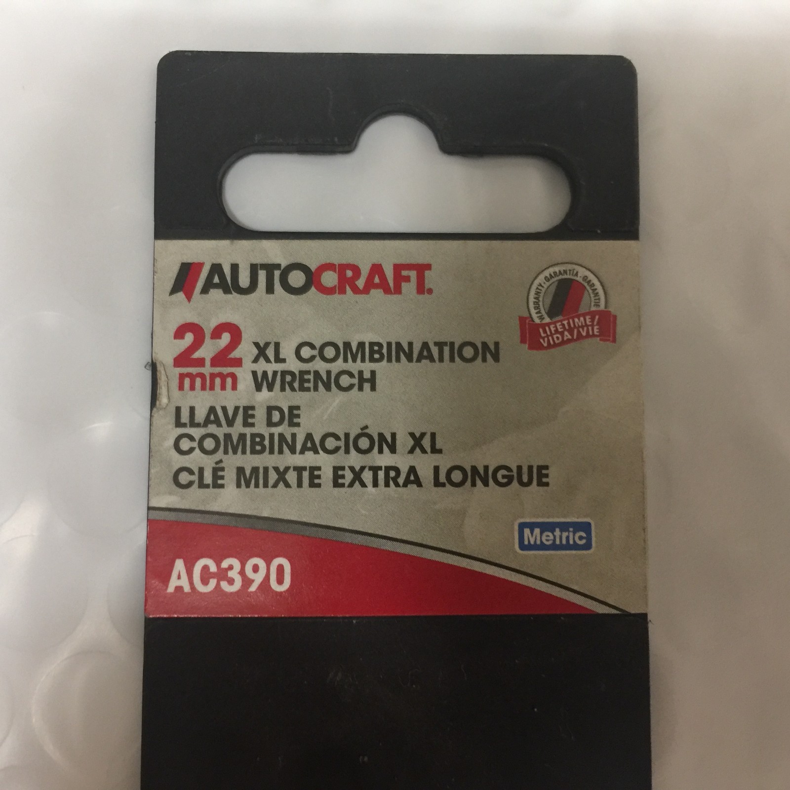 Autocraft XL Combination Wrench 22mm 12 Point AC391