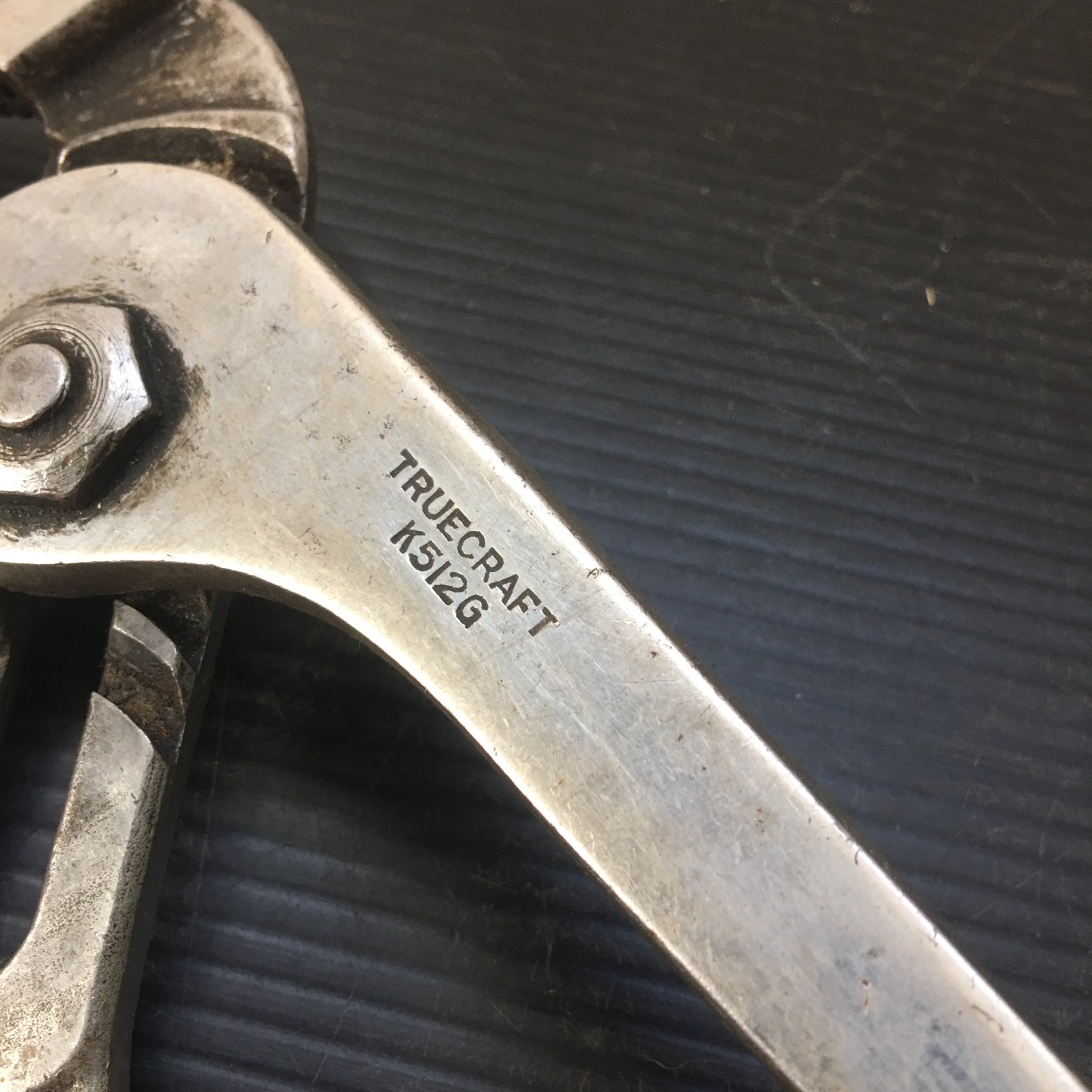 Vintage Truecraft K512G Cr-V Forged Top Pliers Slip Joint Groove Joint 12″ Japan