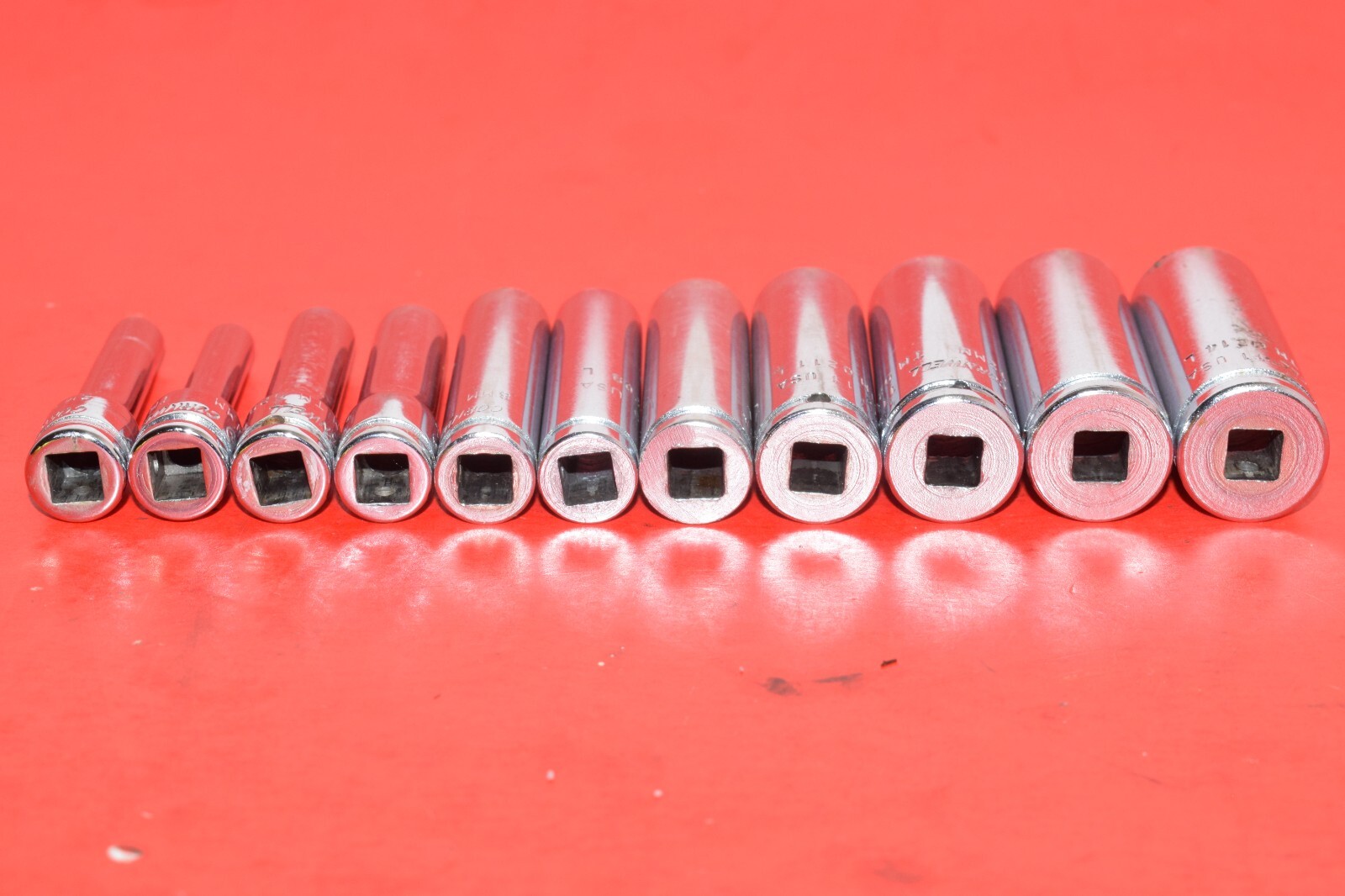 Cornwell Tools 1/4″ Drive 11pc Metric 4mm – 14mm 6-POINT Deep Flank Socket Set