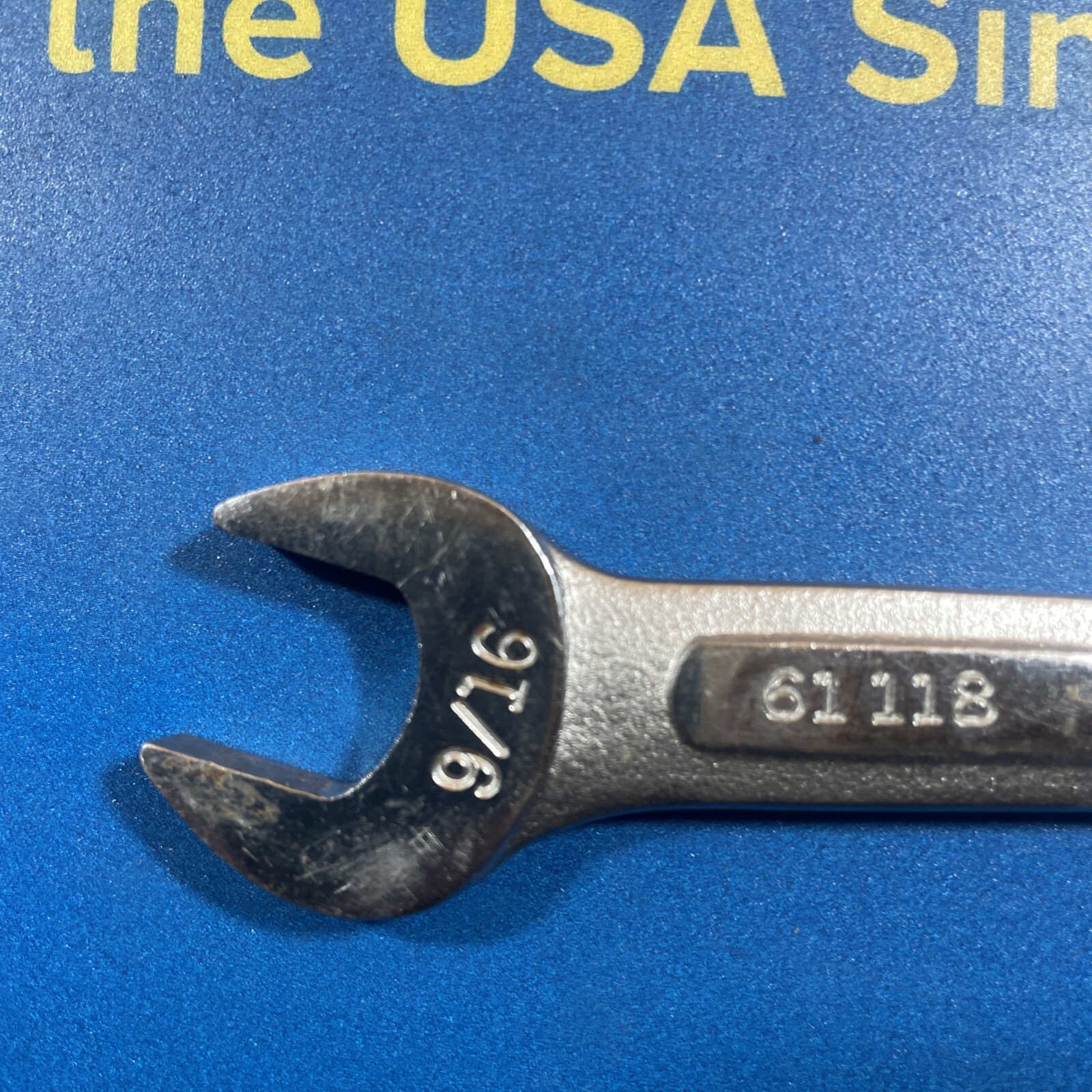 Easco 61 120 Double Open End Wrench Size 5/8 in x 9/16 in USA Tool