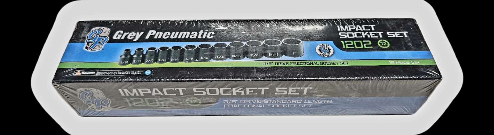 Grey Pneumatic 1202 3/8″ Drive 12 Pc. Standard Length Set – 12 Point