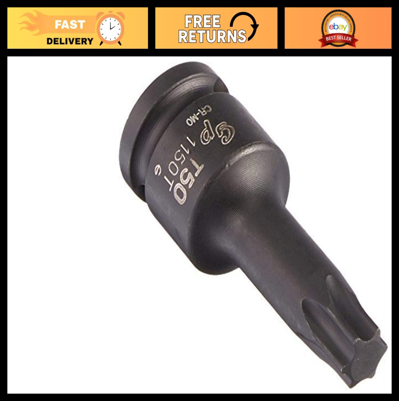 3/8″ Drive T50 Internal Star Impact Driver Socket – Grey Pneumatic, Heavy Duty T