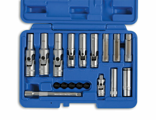 Laser 6424 18 Piece Specialist Thin Walled Glow Plug Socket Set