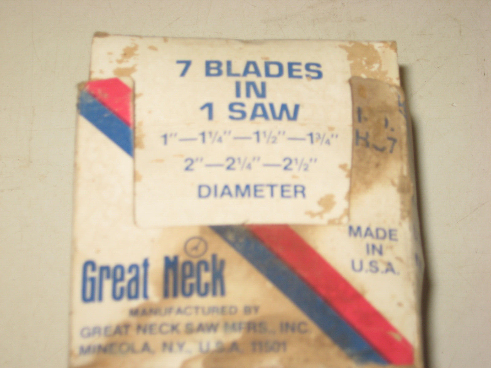 7-in1 Hole Saw, 1″ thru 2-1/2″, Great Neck # HC7