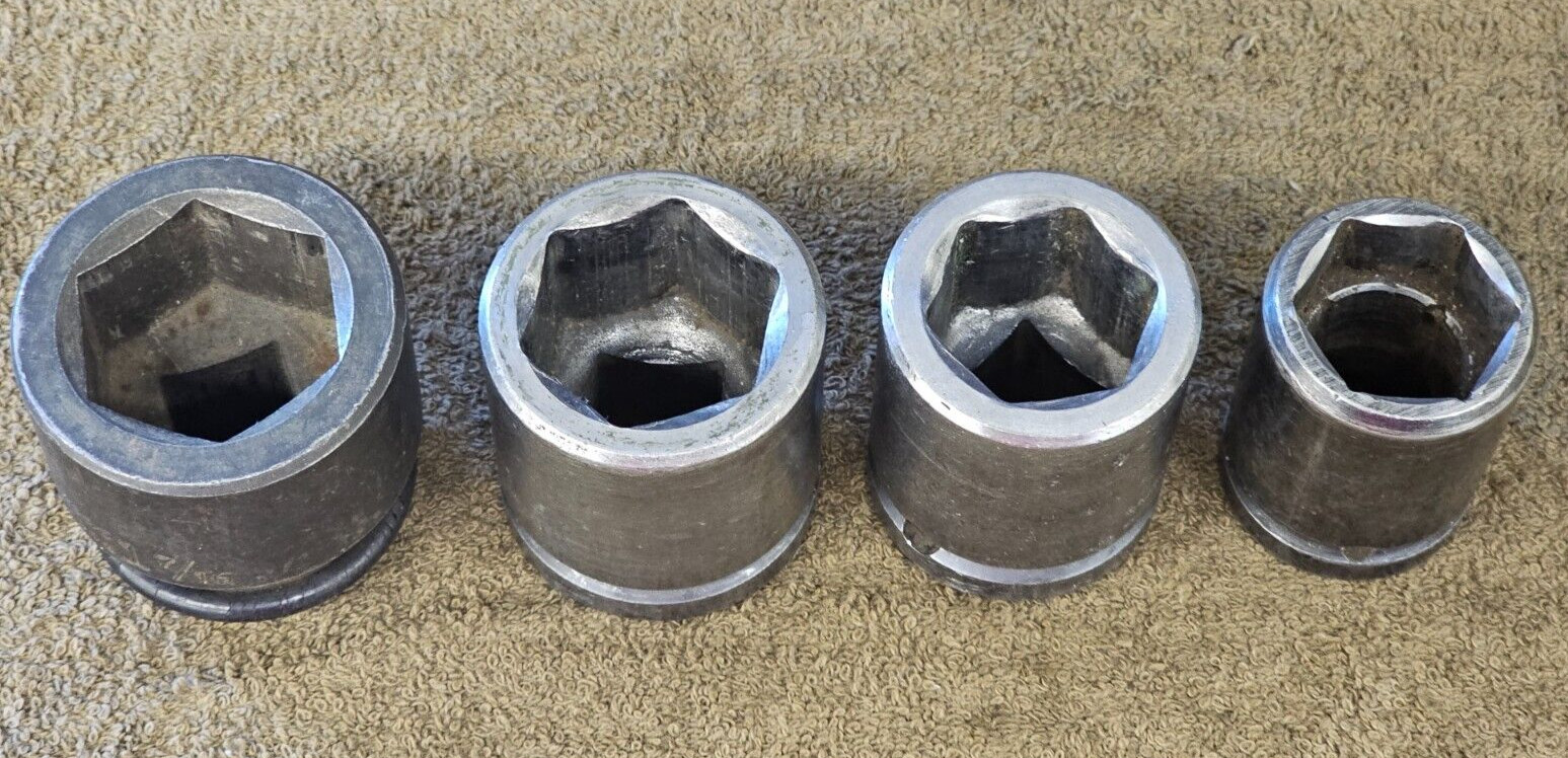 4 Wright UTC Impact Socket Set 3/4″ Drive 1-3/16 1-7/16 1-5/16 1-1/8 6681 SAE