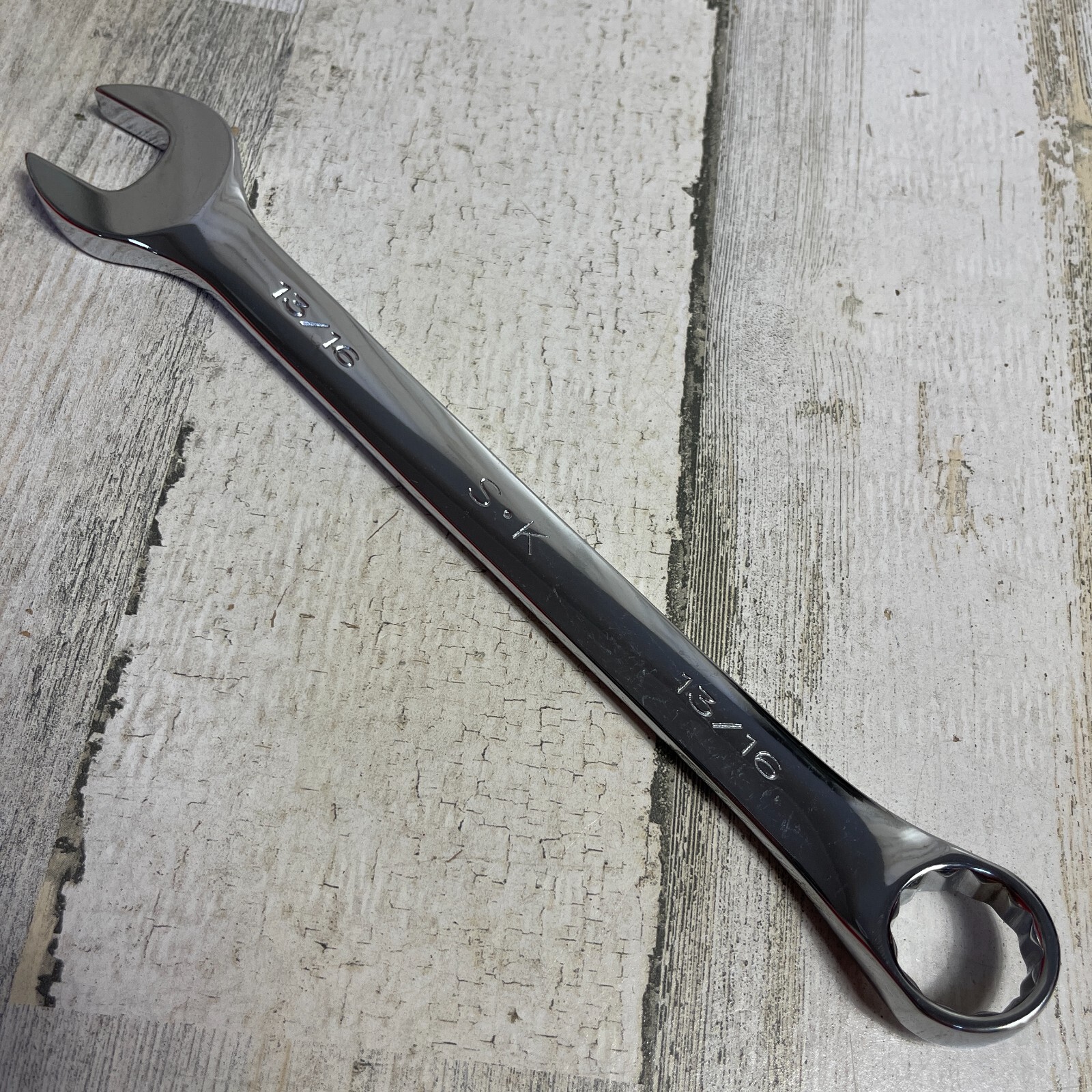 SK Hand Tools 88226 13/16” 12pt SuperKrome Combination Wrench USA 10″ Long NOS