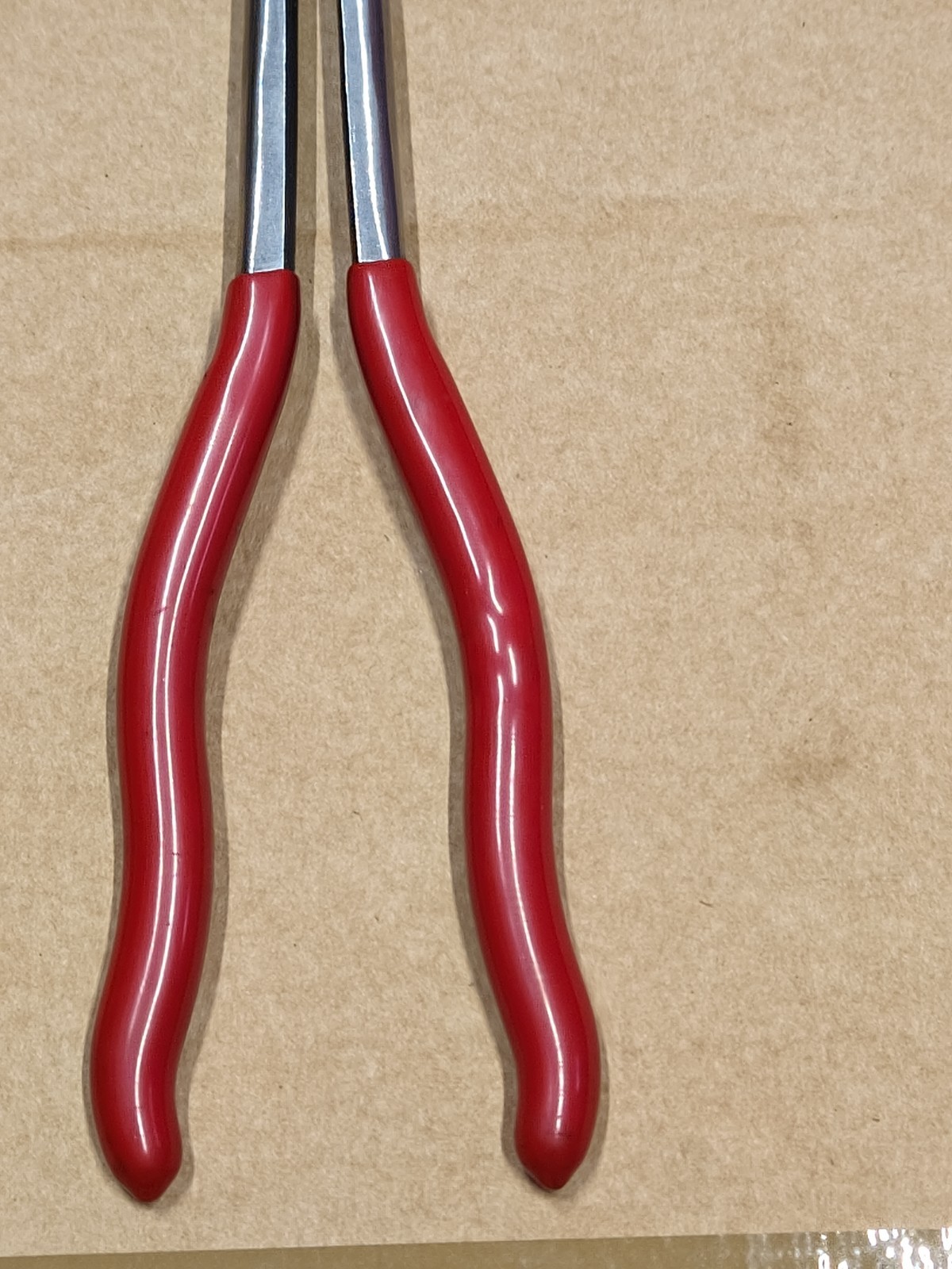 Lot of 3 MAC Tools Long Reach Pliers Needle Nose Duck Straight Bent P13DJDB +