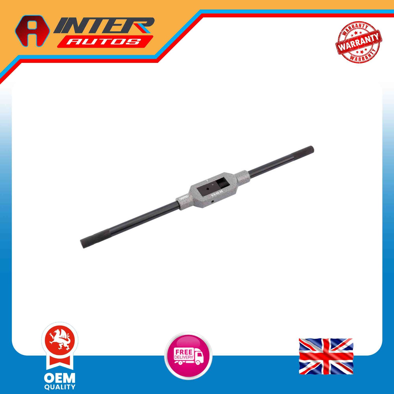 Draper Bar Type Tap Wrench, 6.80 – 23.25mm 37332