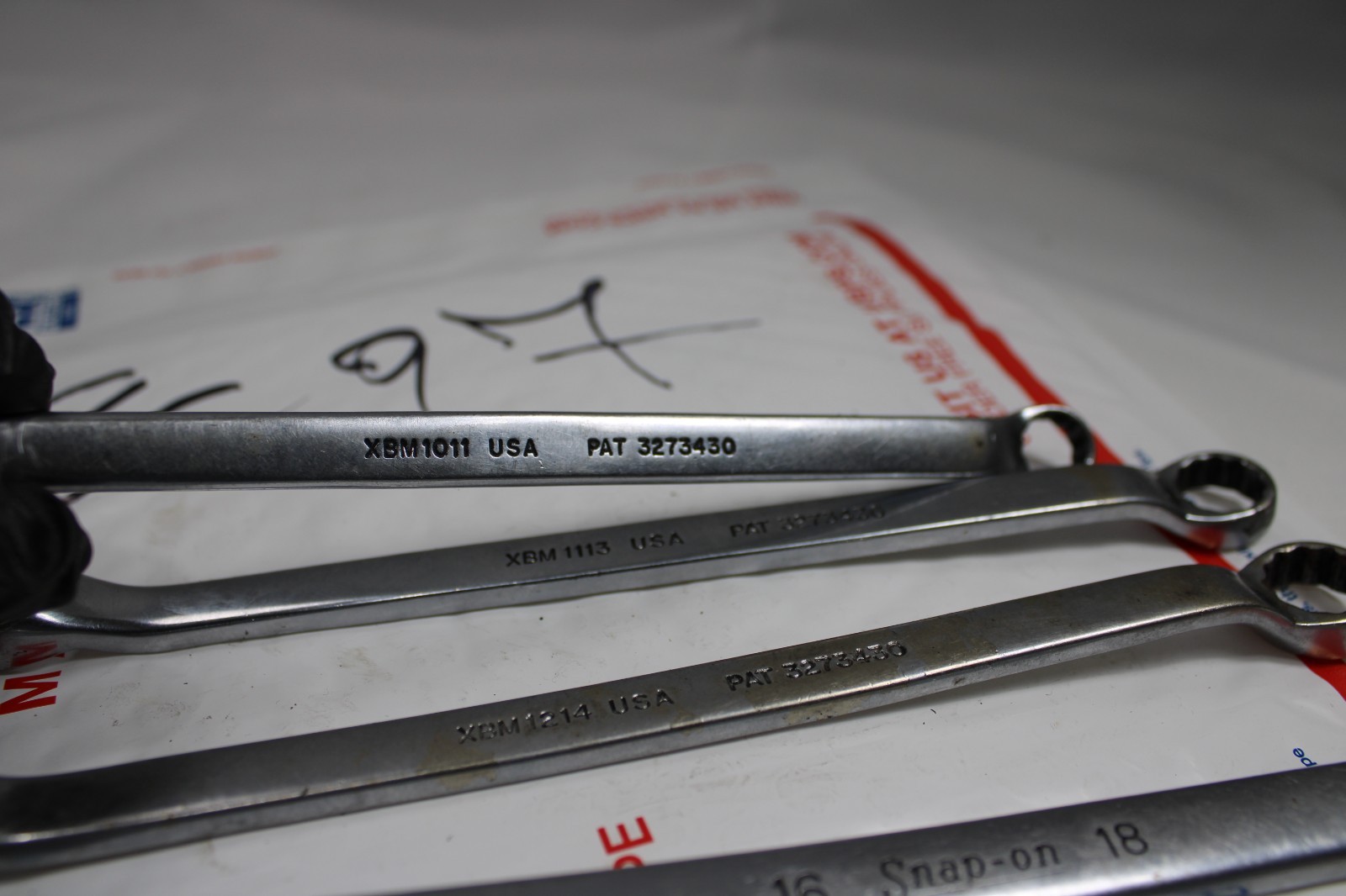 Snap On XBM Metric Double Box End 12 point Wrench Set 5 piece 10mm – 22mm