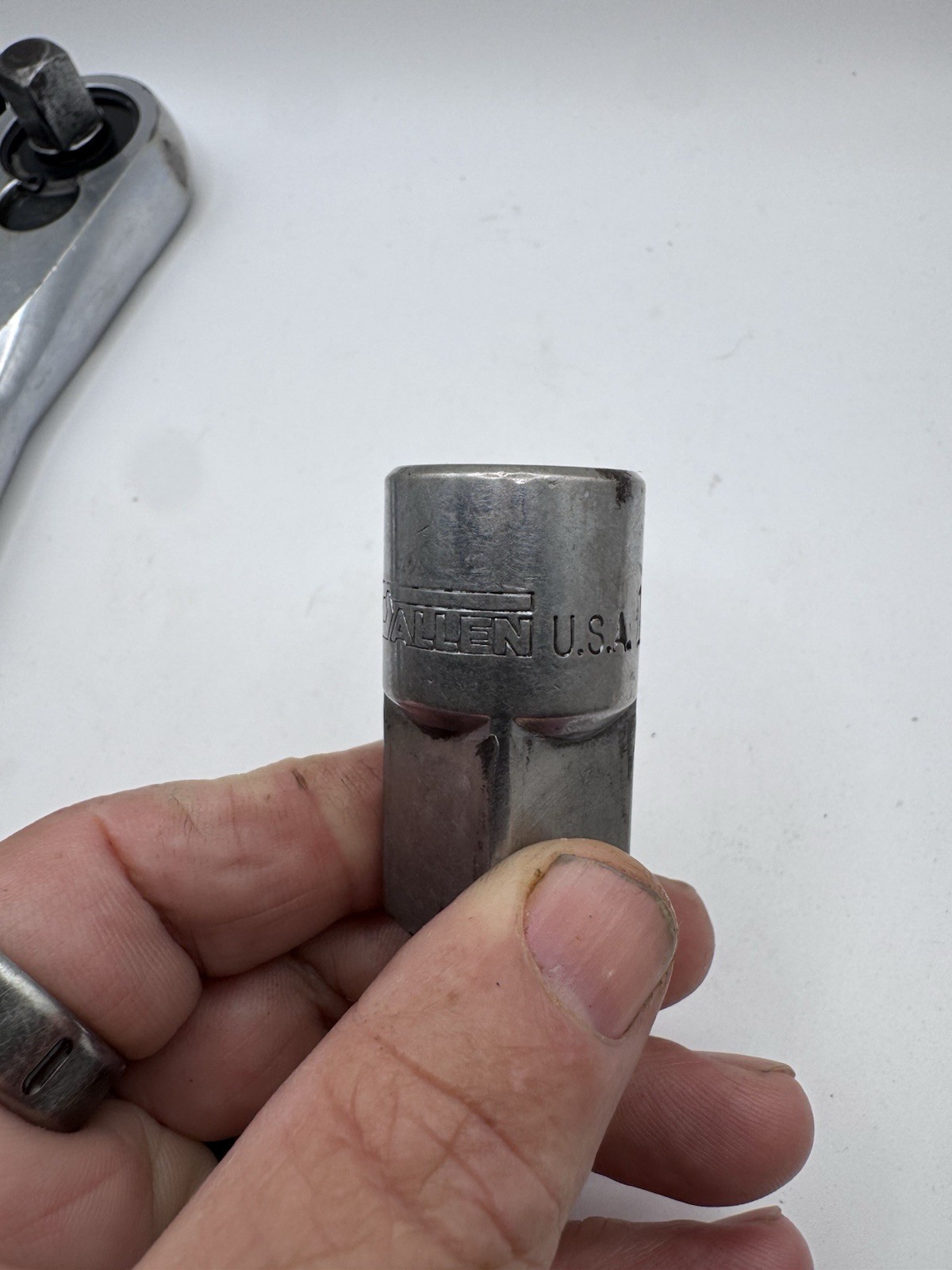 Vintage Allen USA 12800J 1/2” Ratchet 12828 1/2” to 1” Adapter 12805 Extension