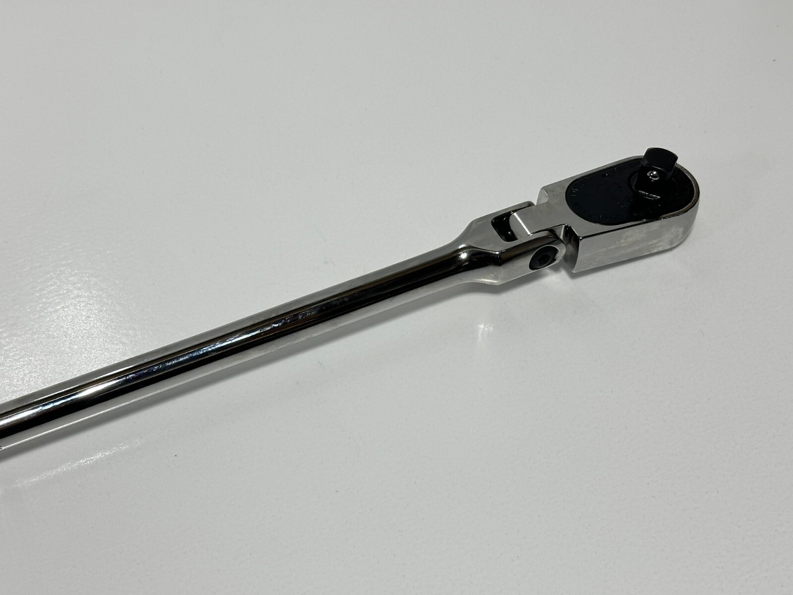 NEW CAT Caterpillar Tools USA Made 1/2″ Drive Flex Head Chrome Ratchet, 17″ Long