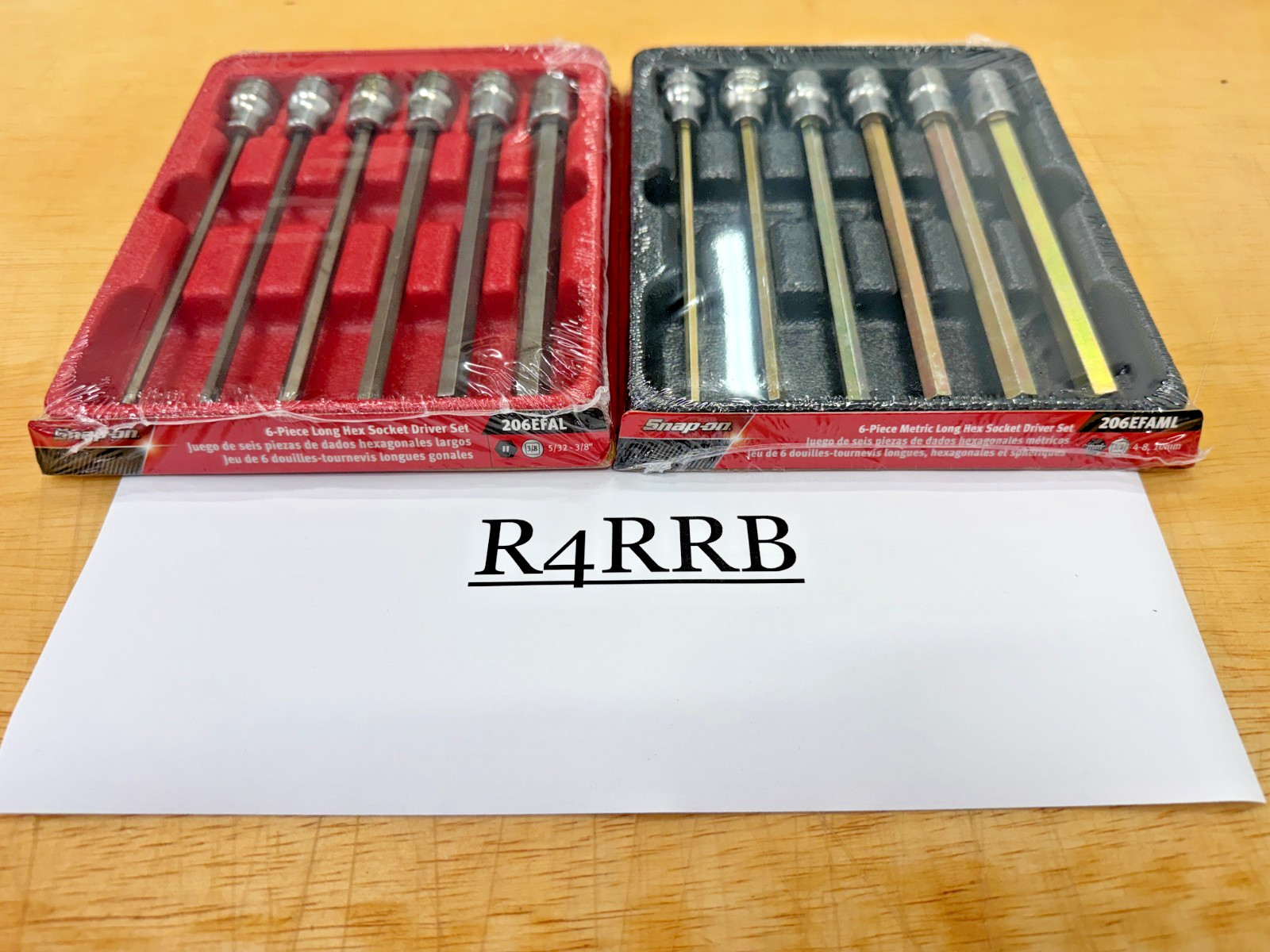 Snap-on Tools NEW 12pc 3/8″ Drive SAE & Metric Extra Long Hex Bit Socket Sets