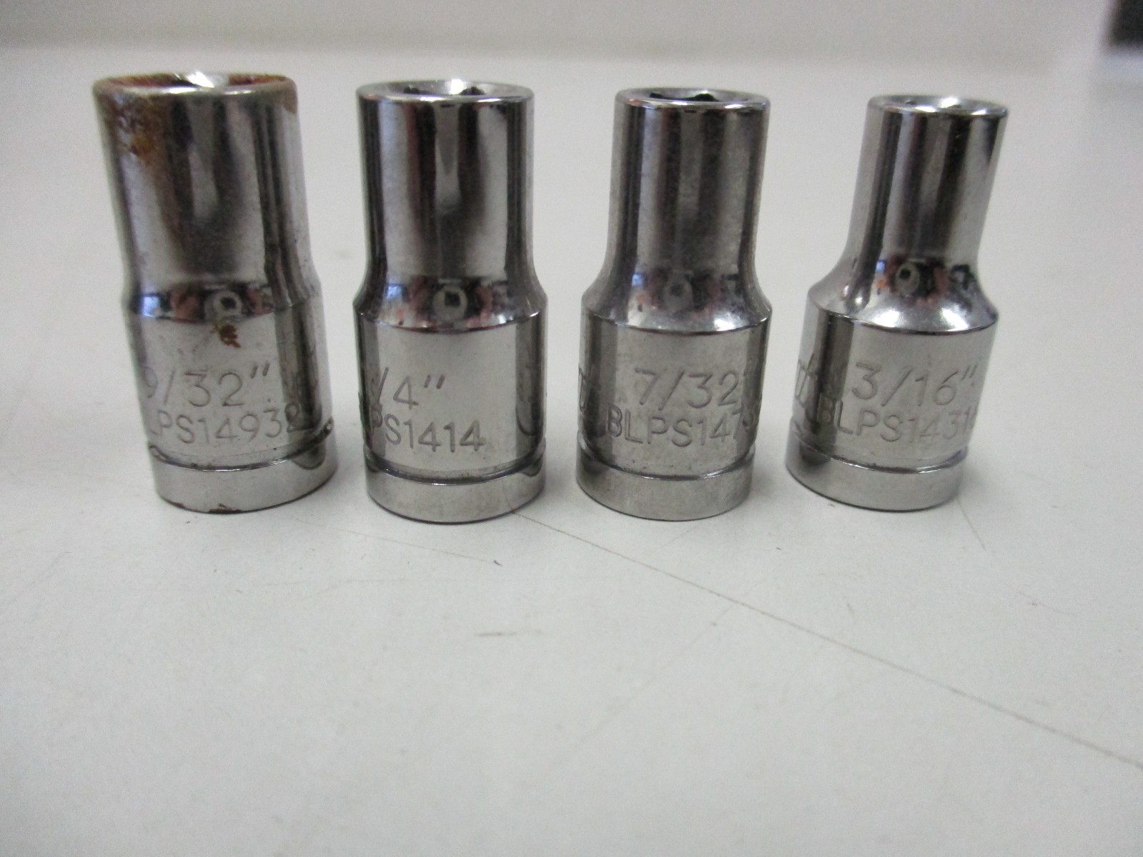 Blue-Point 7pc BLPS 1/4″ Drive 6 Point Sockets 3/16,7/32,1/4,9/32,7/16,1/2,9/16