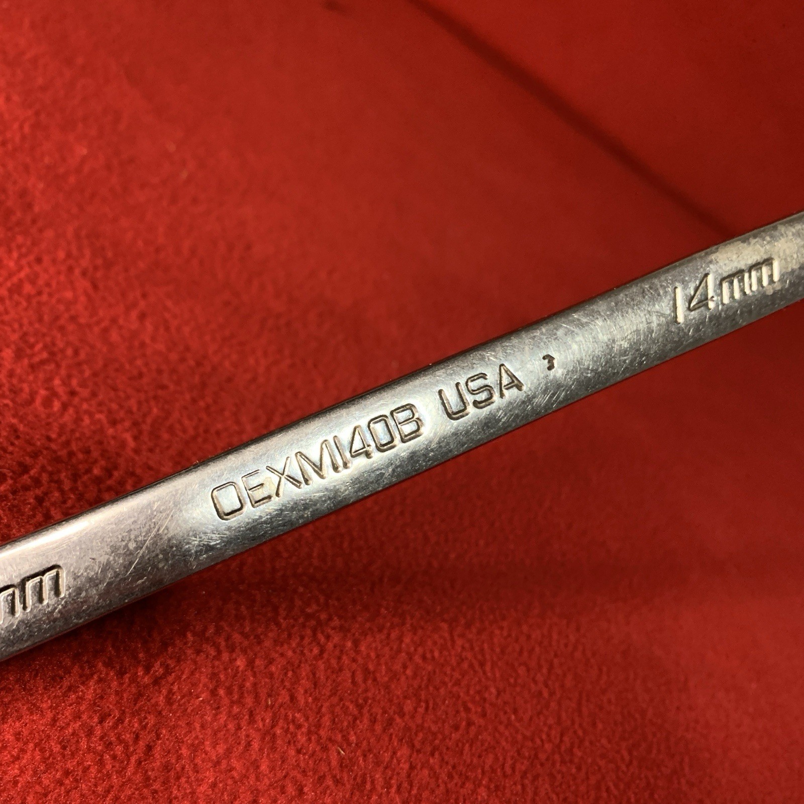 Snap-On 14MM 12PT Metric Chrome Combination Wrench USA OEXM140B