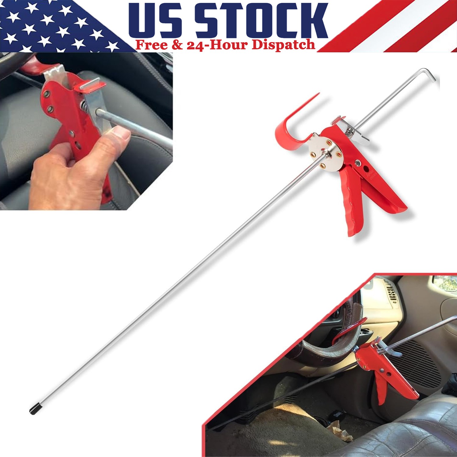 THE393 Universal Adjustable Throttle Pedal Depressor Tool Brake Pedal Depressor