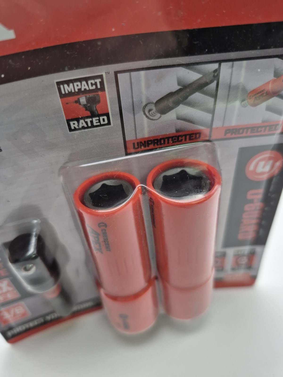 Crescent Apex – Non Marring 3/8″, 7/16″, Impact Sockets With 3/8″ Adapter