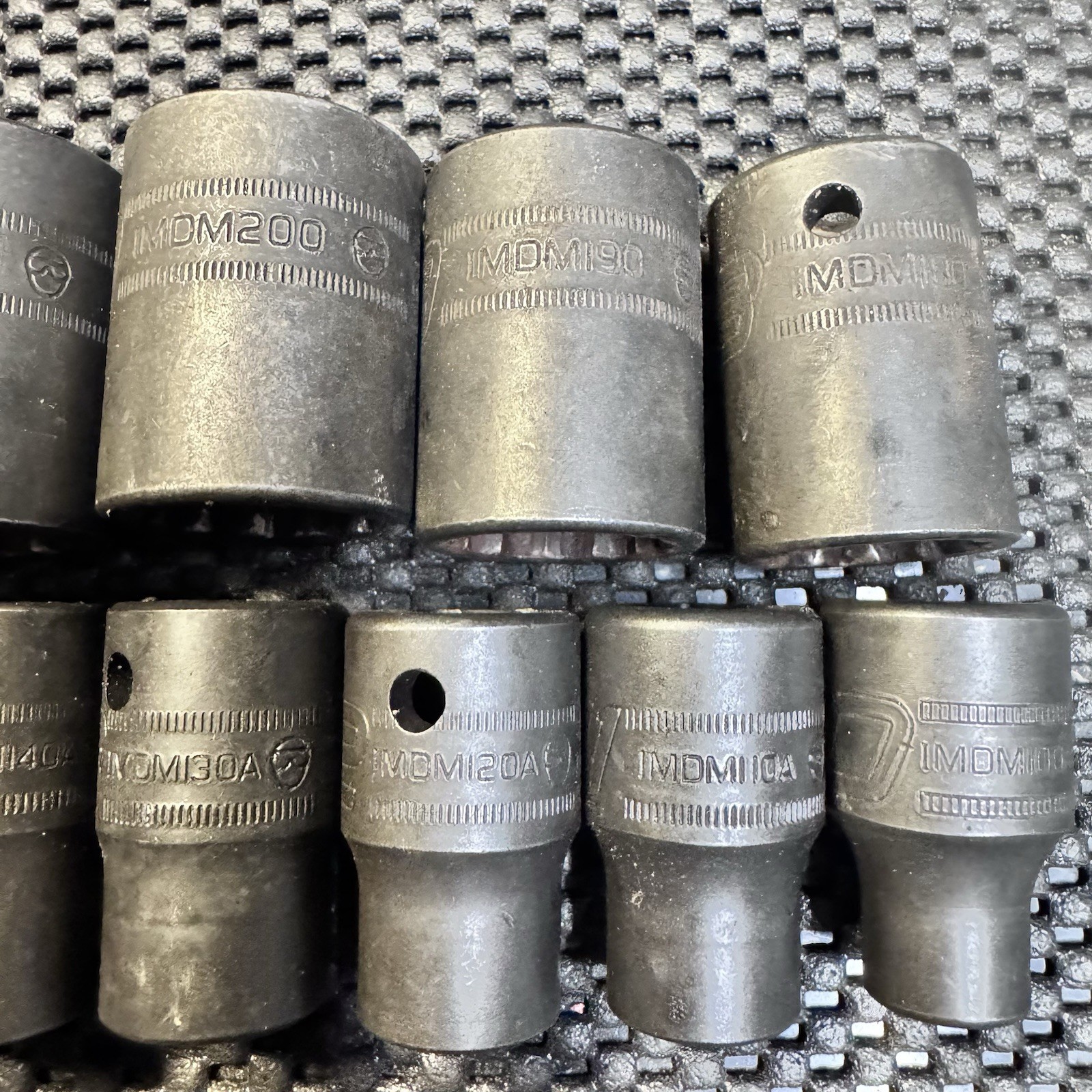 Snap-on Impact Socket Set IMDM100-IMDM230(10mm-23mm), 12 Point. Good Cond