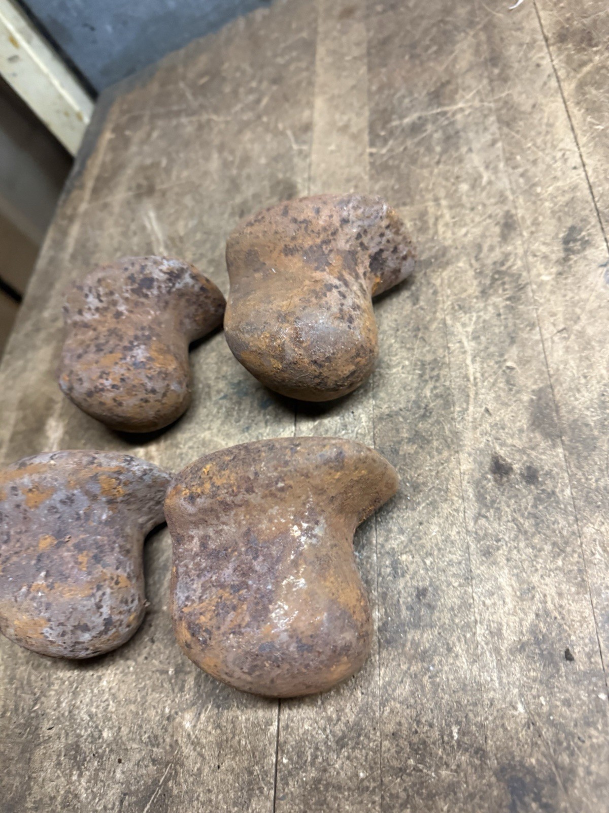 Vintage Auto Body Blob Dolly Cast Iron Hammer Anvil Hand Tool Fairmount Lot Of 4