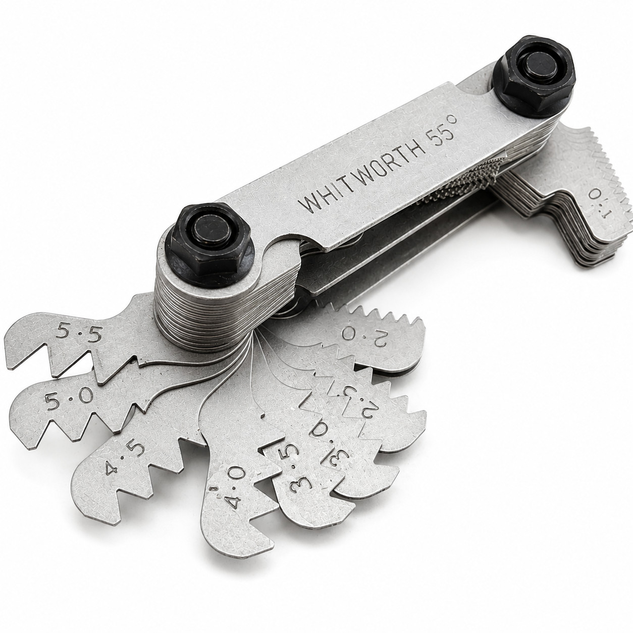51pc Thread Pitch Gauge Metric Whitworth 55° 60° Screw Gauge Internal External