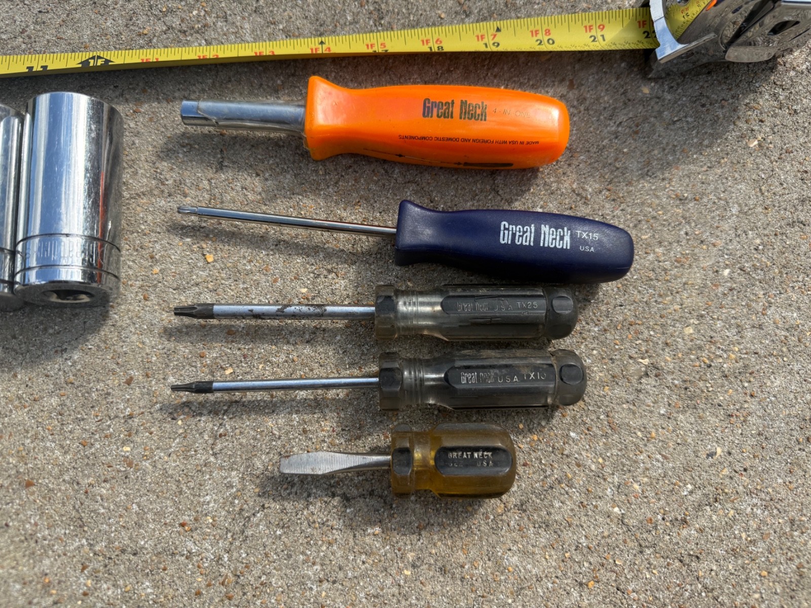 Great Neck sockets and other tools
